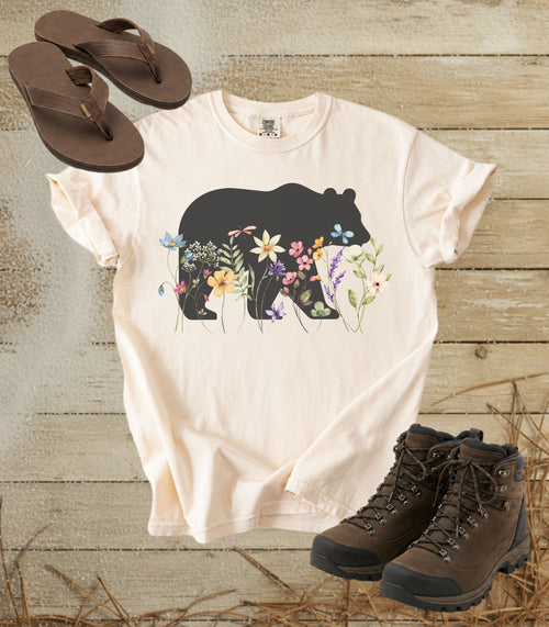 Bear in the Meadow Tee