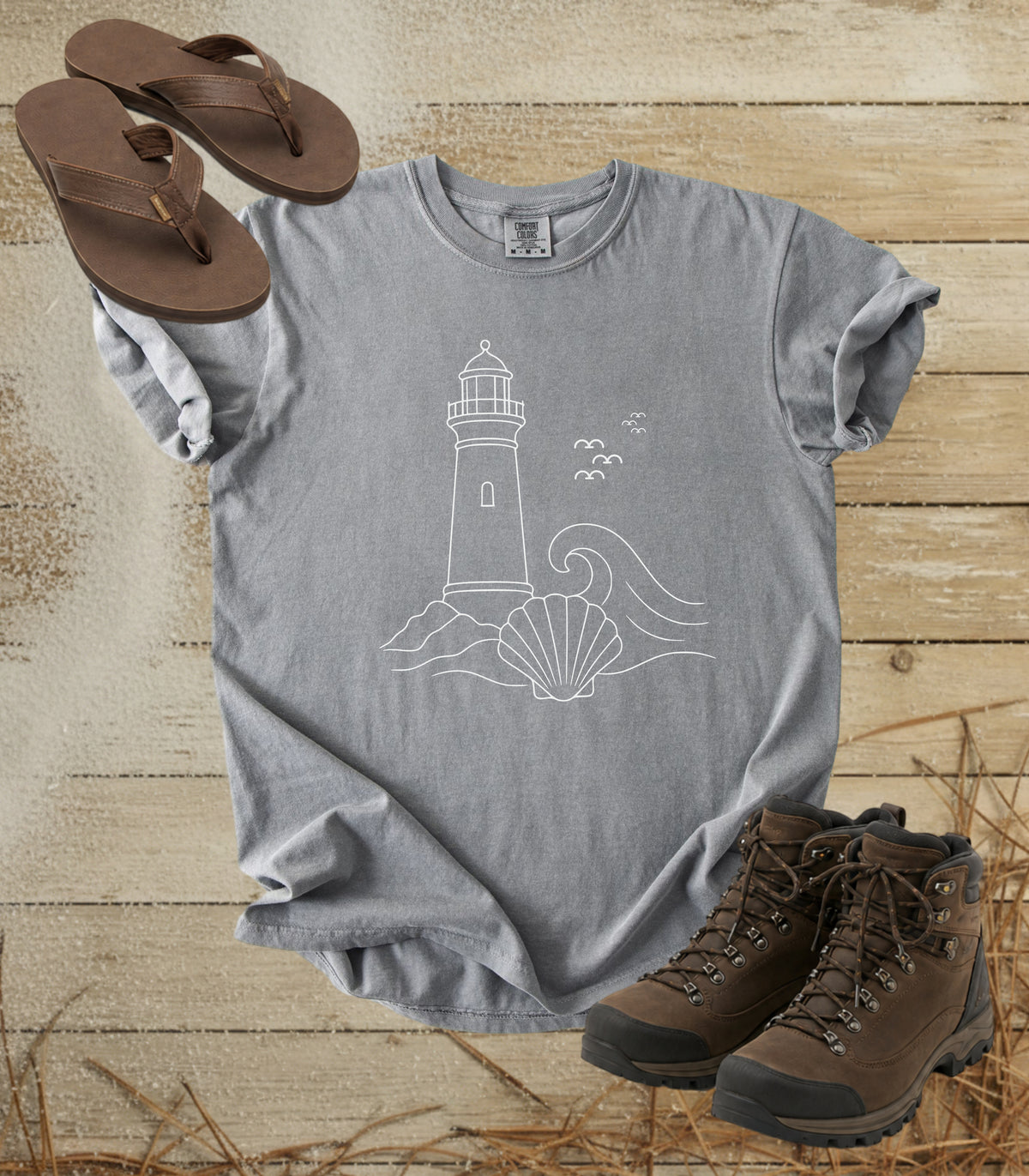 Lighthouse & Shell Tee