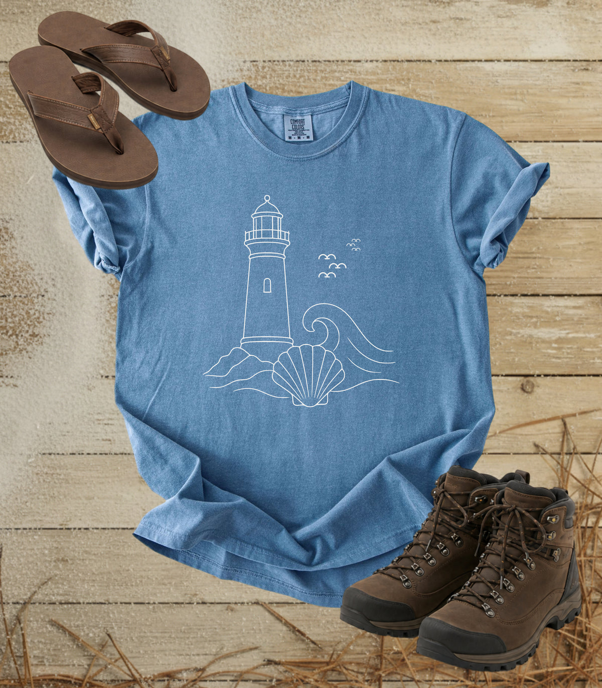 Lighthouse & Shell Tee