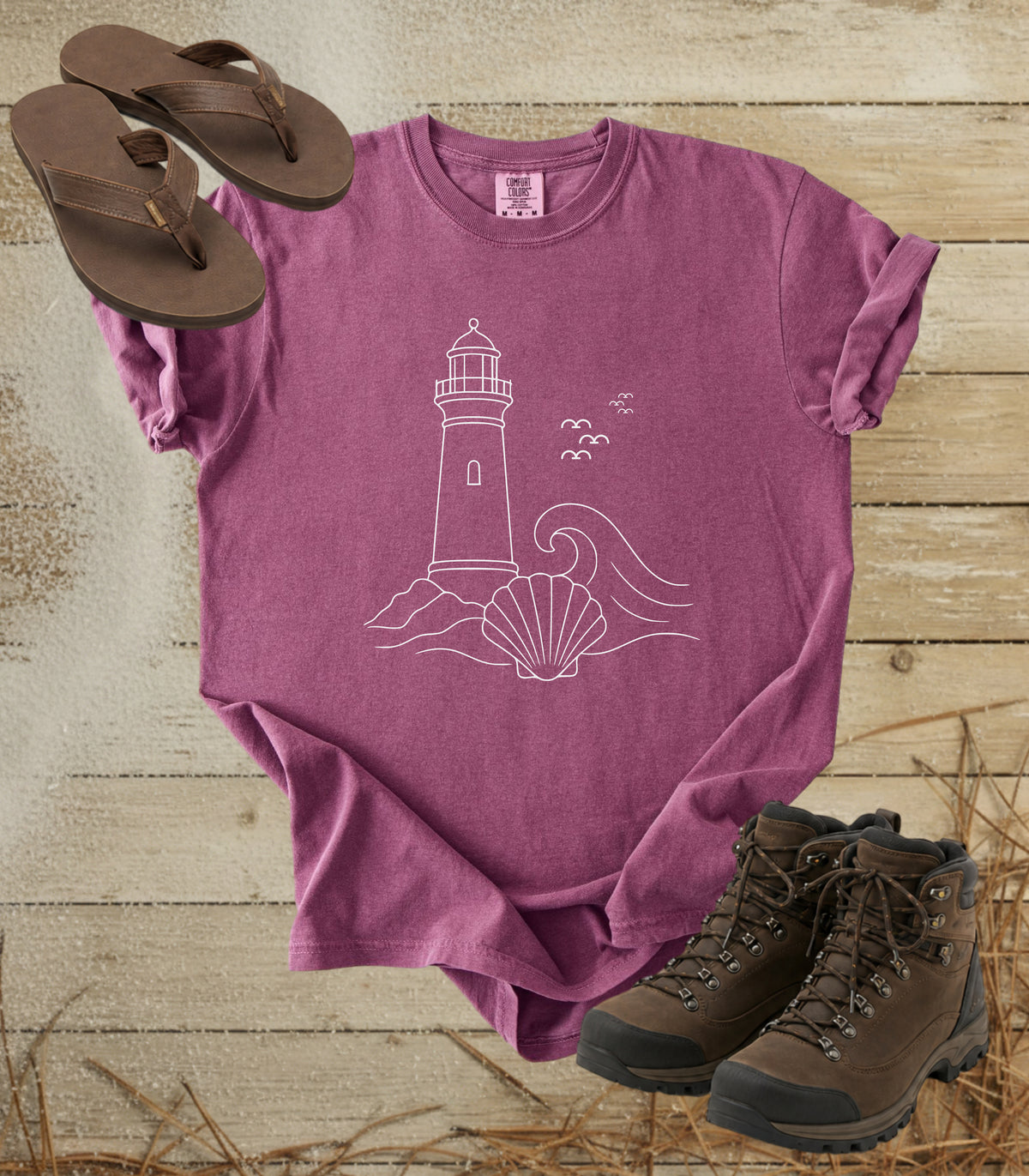 Lighthouse & Shell Tee