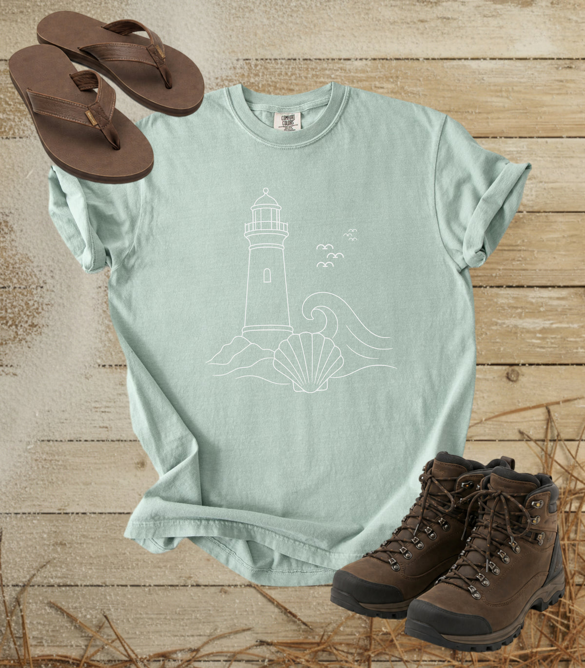 Lighthouse & Shell Tee