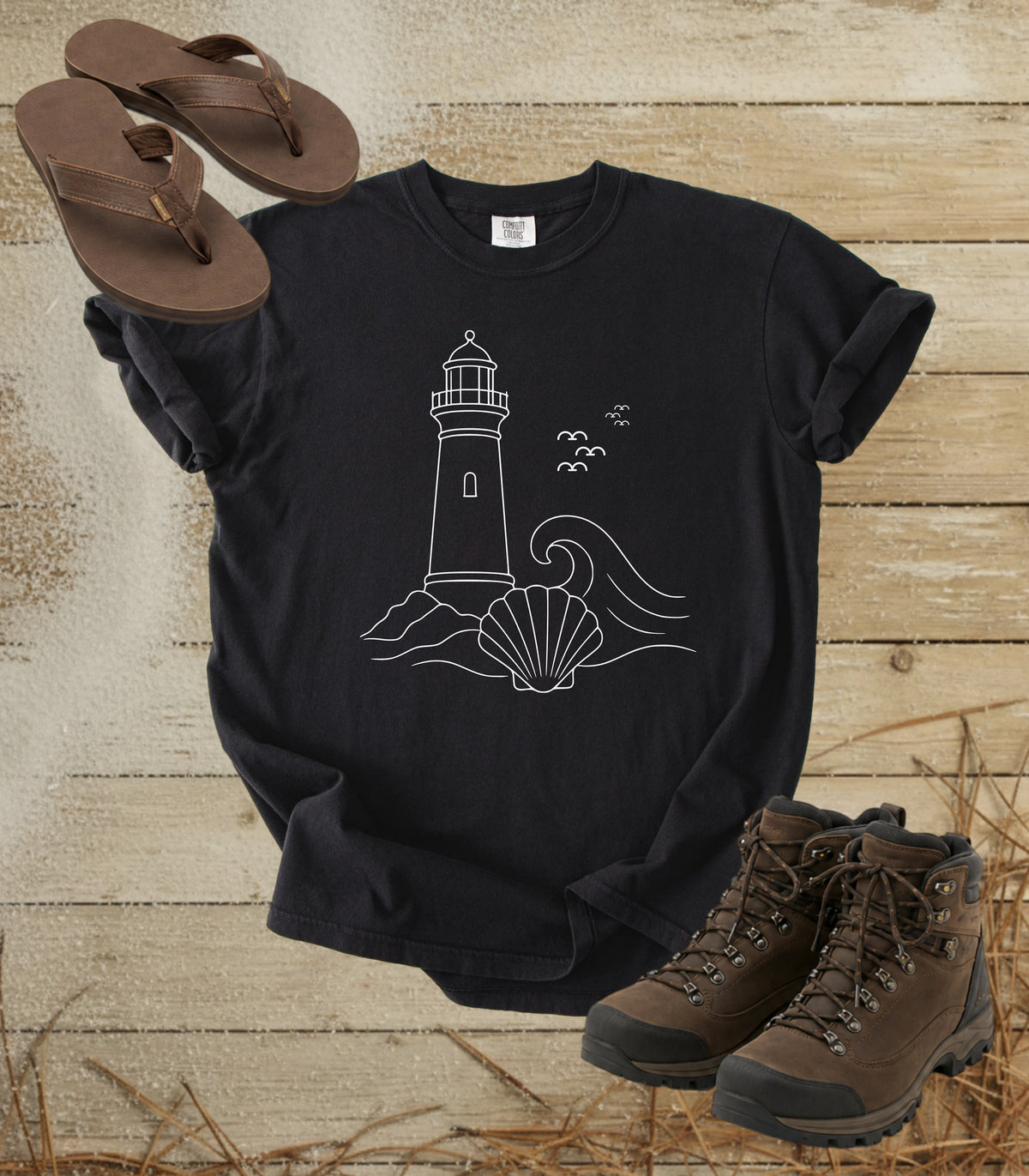 Lighthouse & Shell Tee