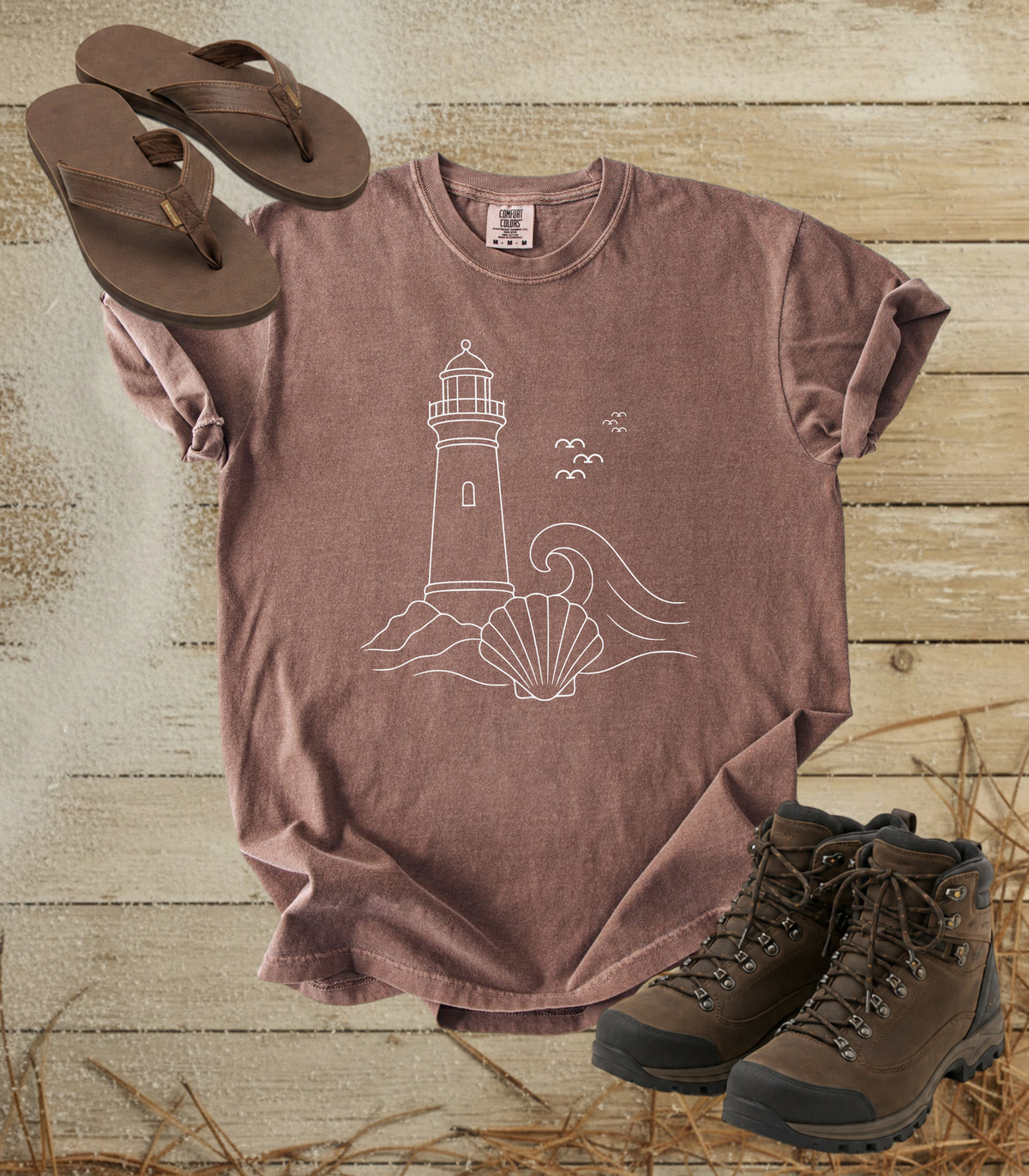 Lighthouse & Shell Tee