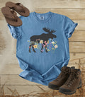 Moose in the Meadow T‑Shirt — Nature Silhouette Tee