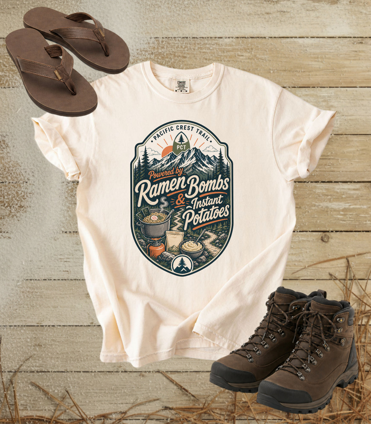 Ramen Bombs & Instant Potatoes - Pacific Crest Trail Tee