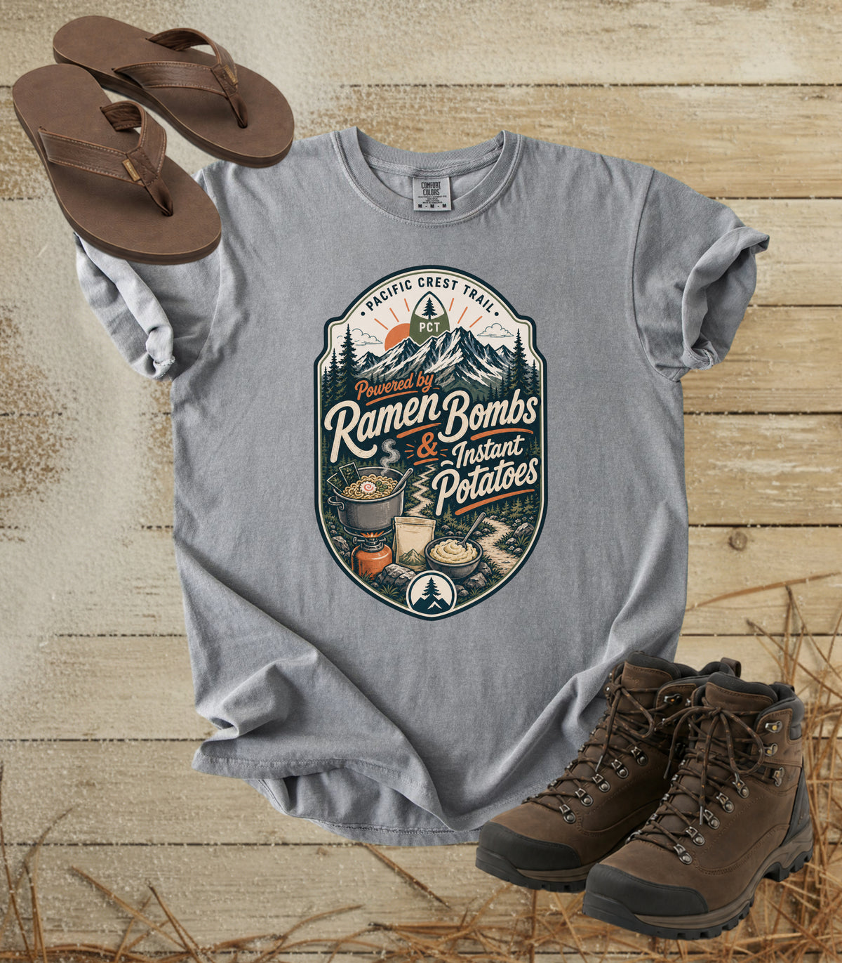 Ramen Bombs & Instant Potatoes - Pacific Crest Trail Tee