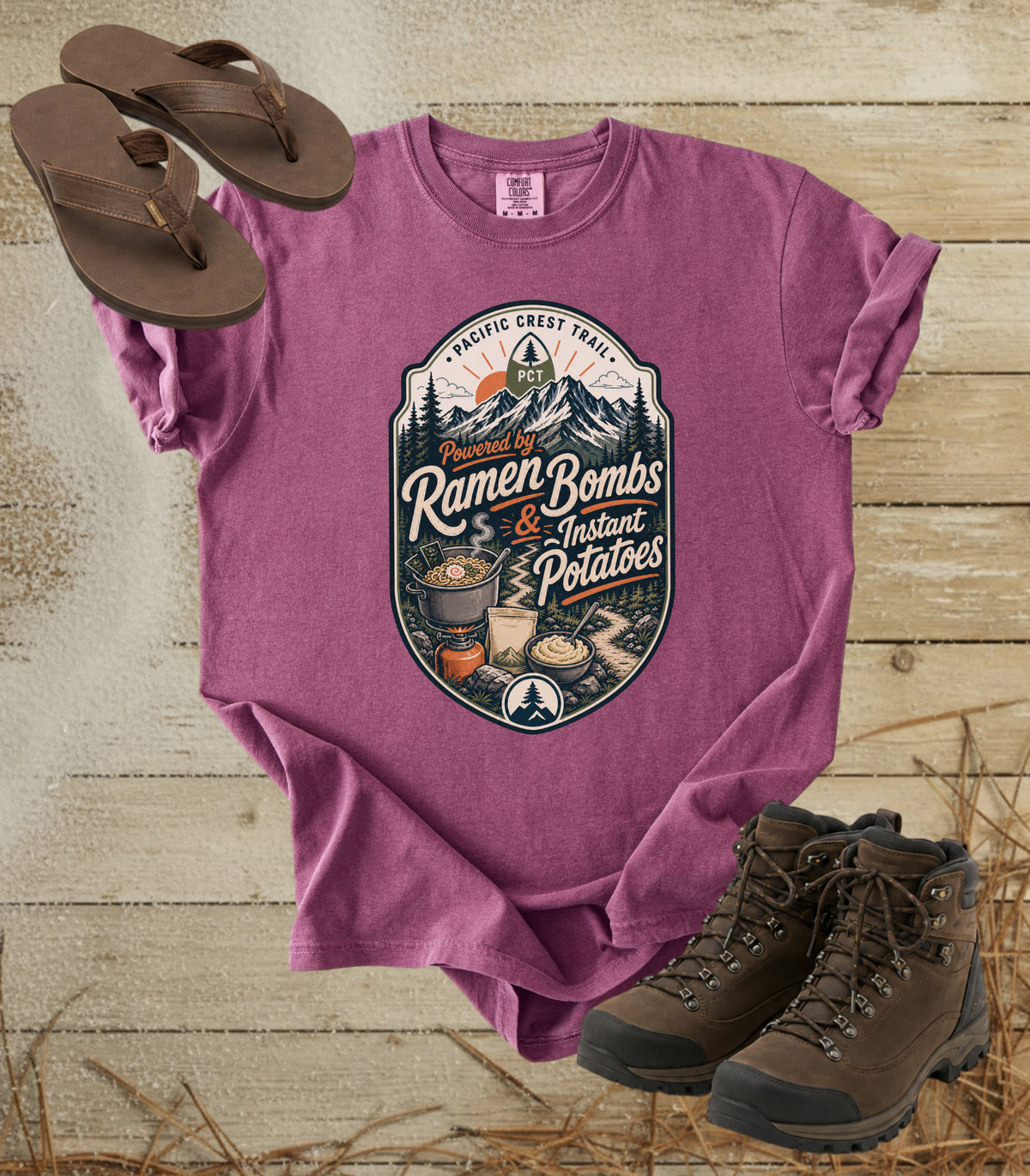 Ramen Bombs & Instant Potatoes - Pacific Crest Trail Tee