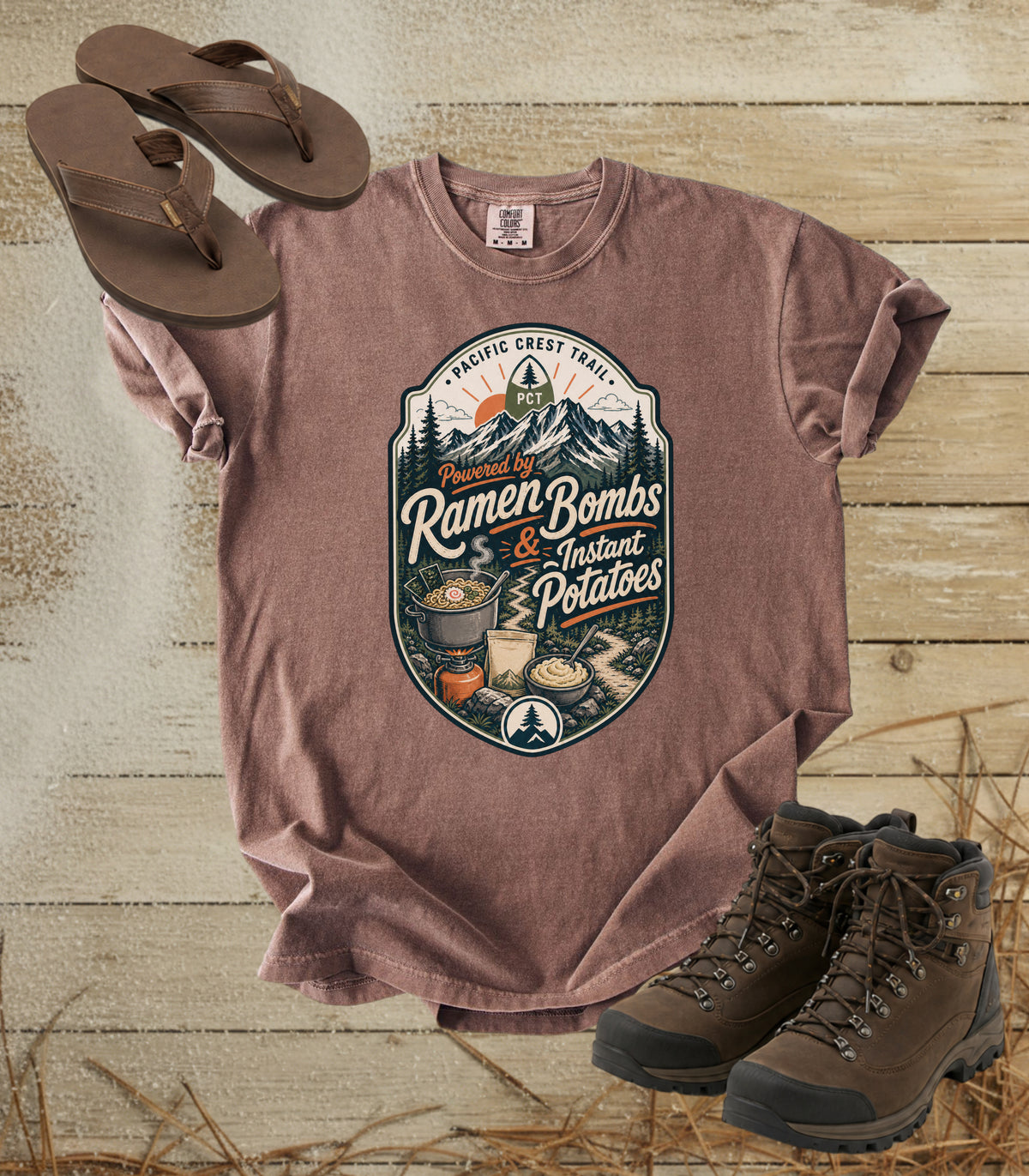 Ramen Bombs & Instant Potatoes - Pacific Crest Trail Tee