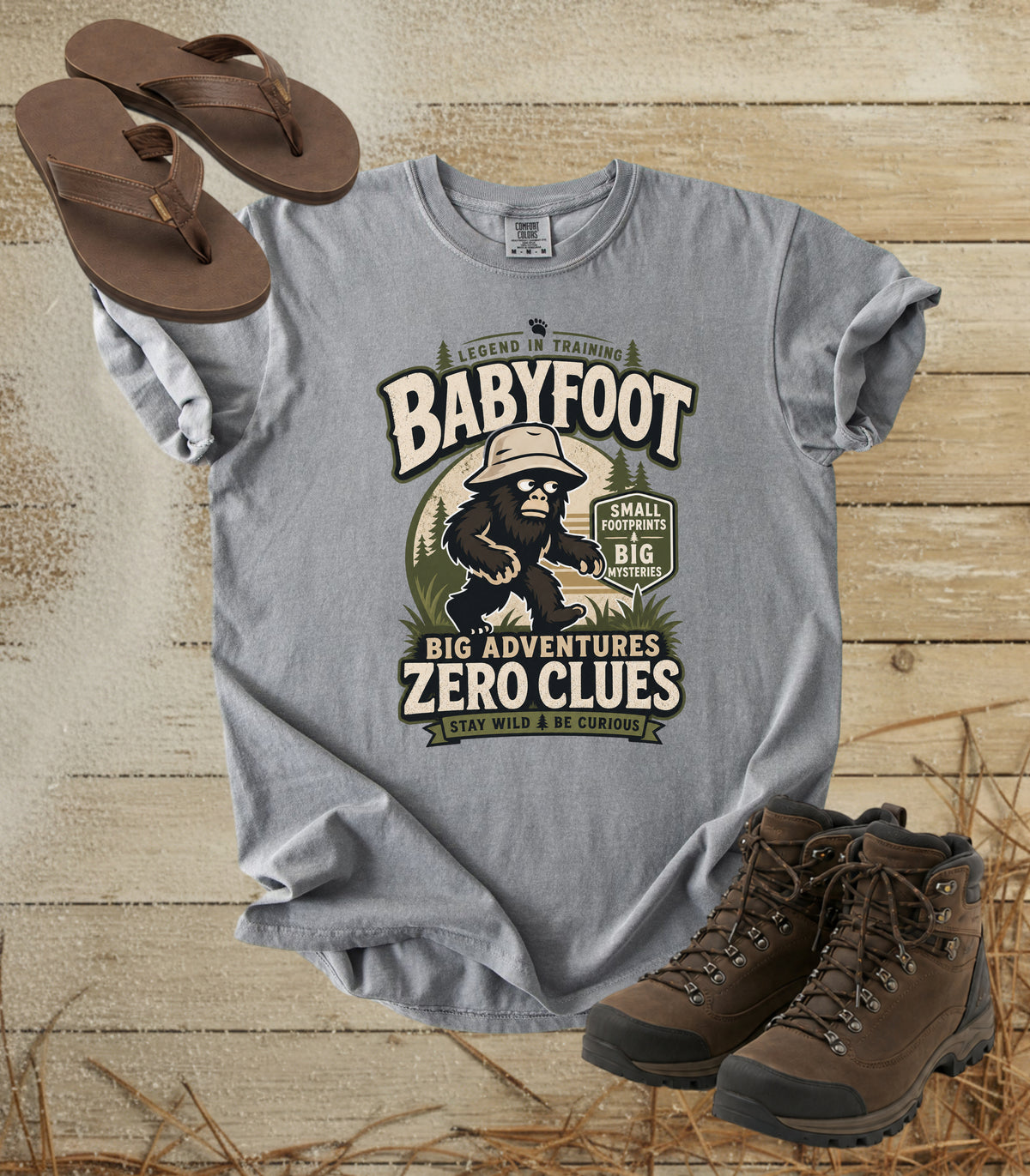 Babyfoot — Big Adventures, Zero Clues Tee