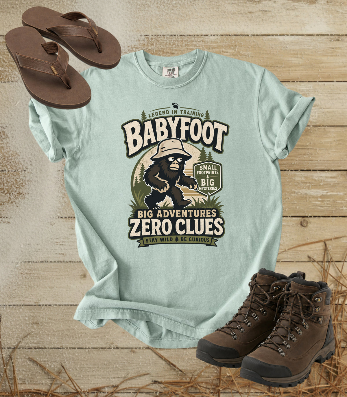 Babyfoot — Big Adventures, Zero Clues Tee