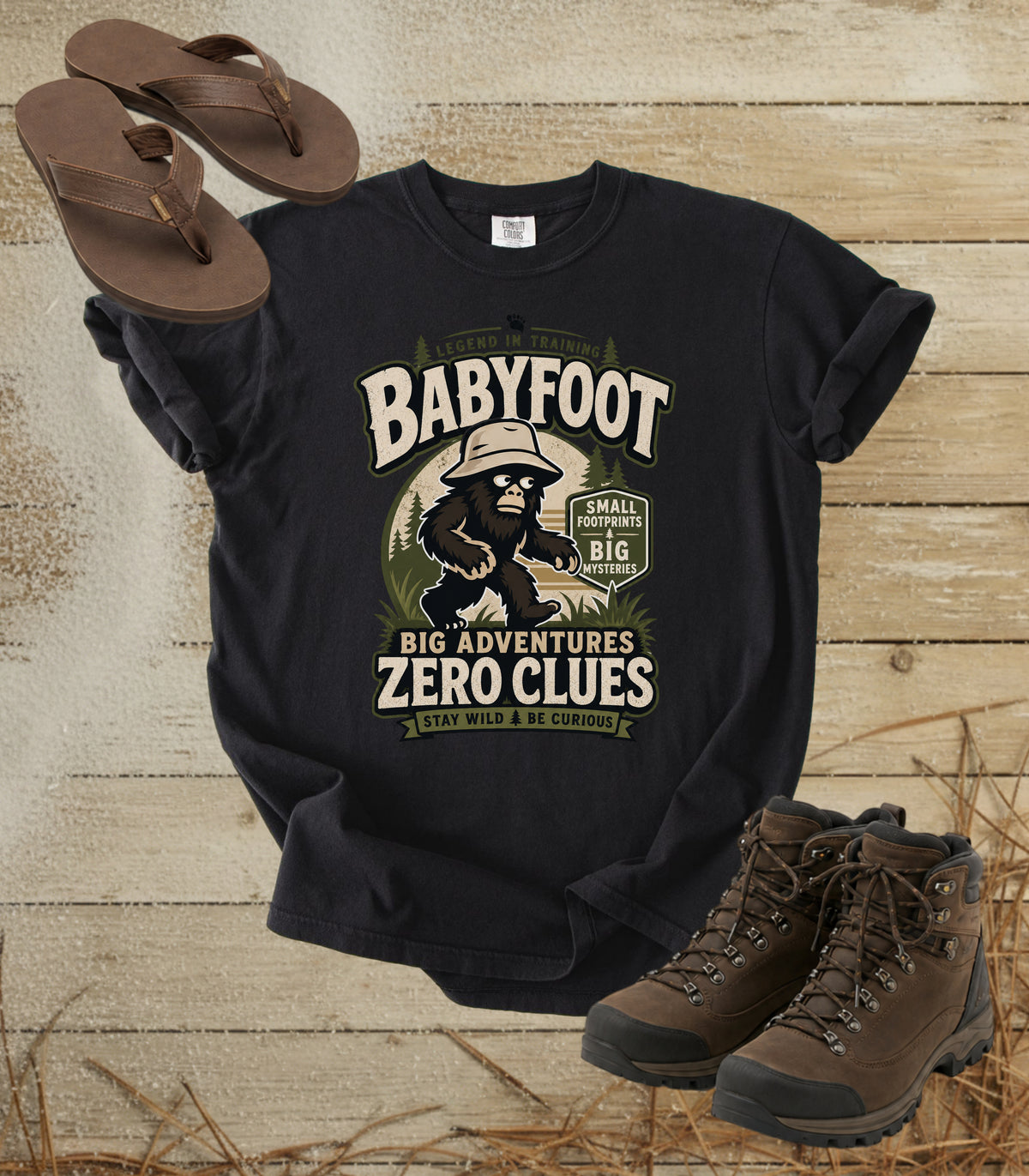 Babyfoot — Big Adventures, Zero Clues Tee