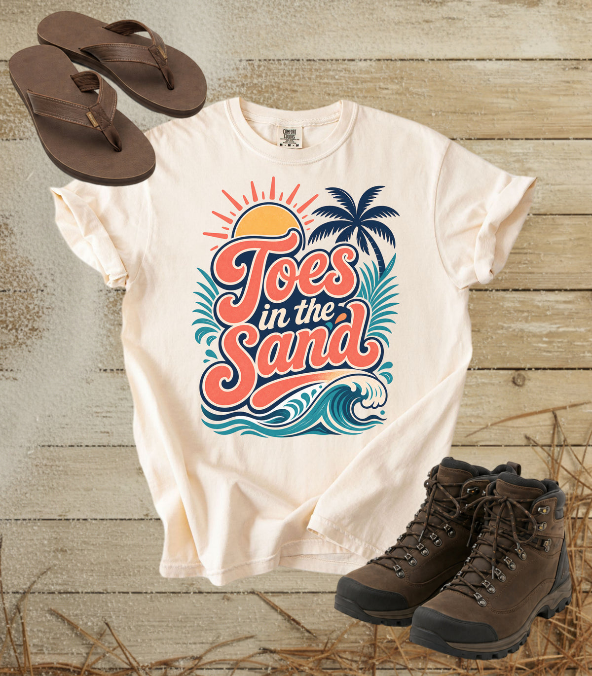 Toes in the Sand Vintage Beach T-Shirt