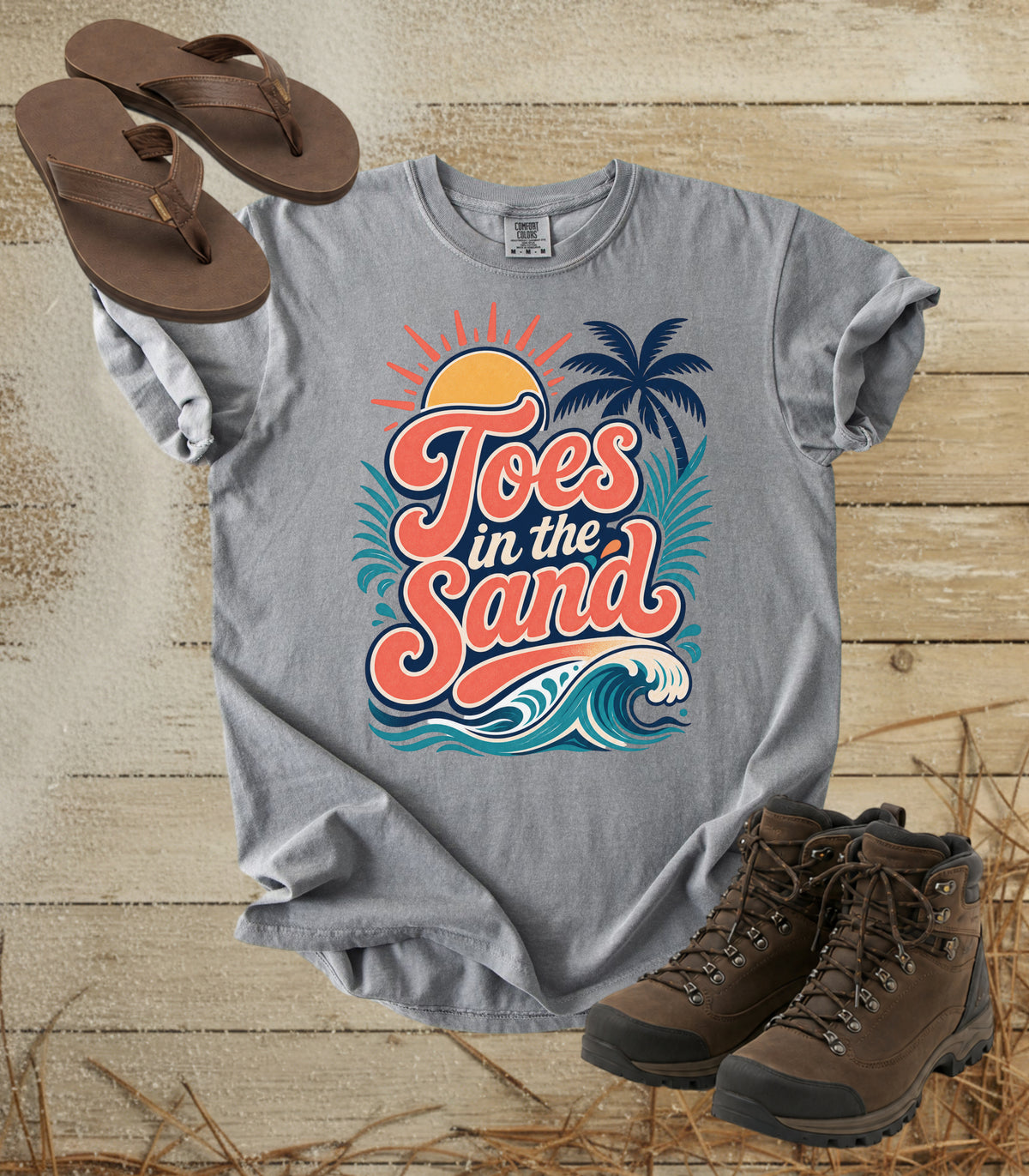 Toes in the Sand Vintage Beach T-Shirt