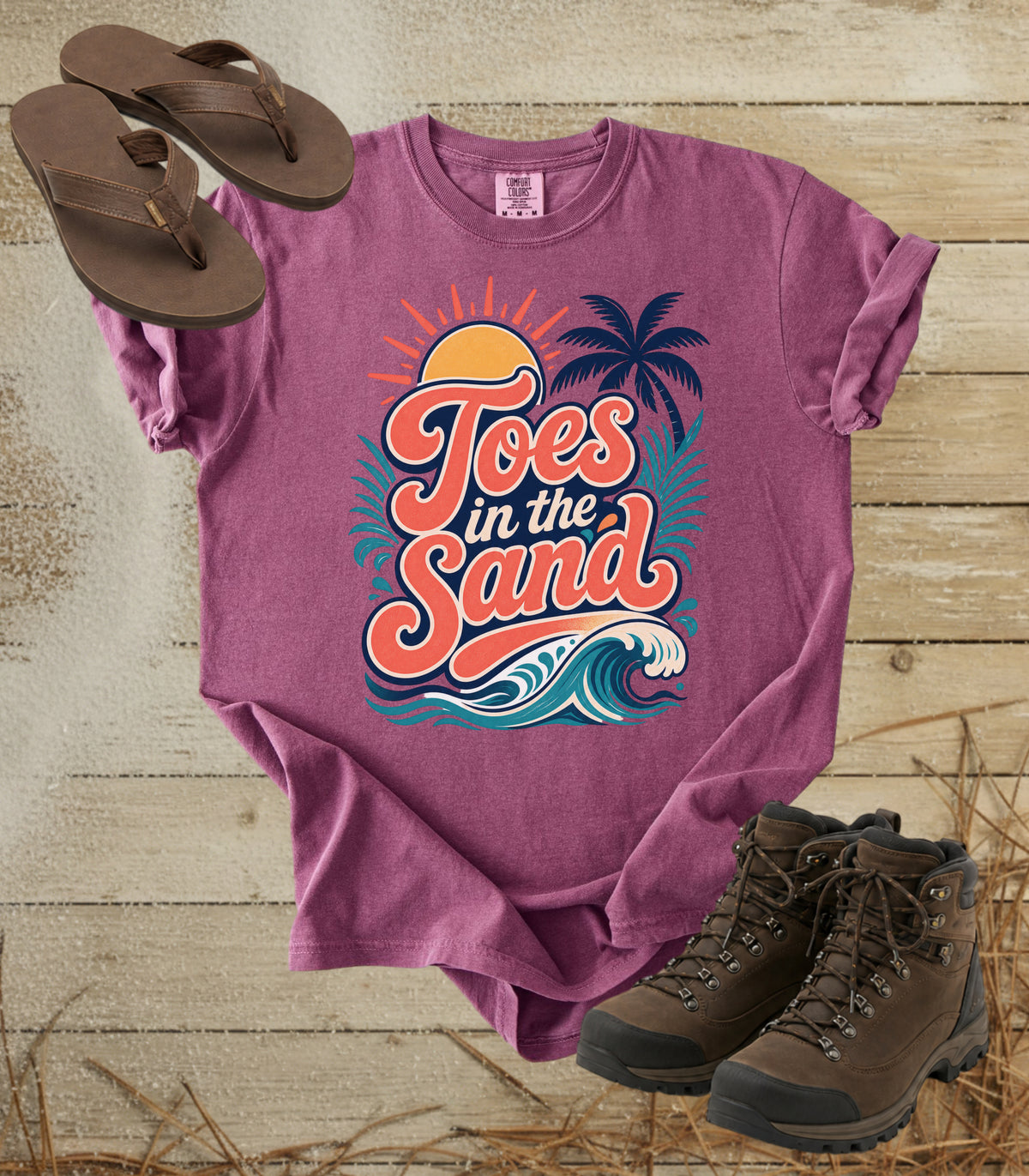 Toes in the Sand Vintage Beach T-Shirt