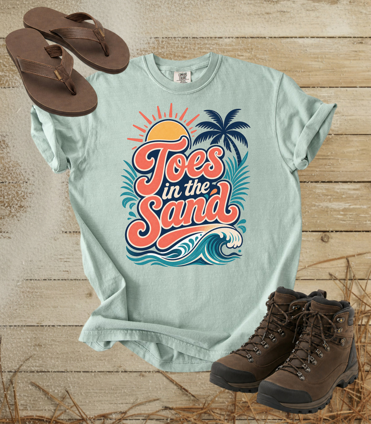 Toes in the Sand Vintage Beach T-Shirt