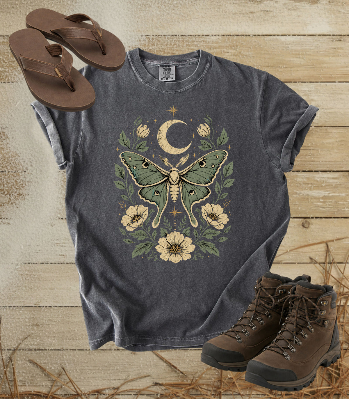 Moth & Moon Floral Tee