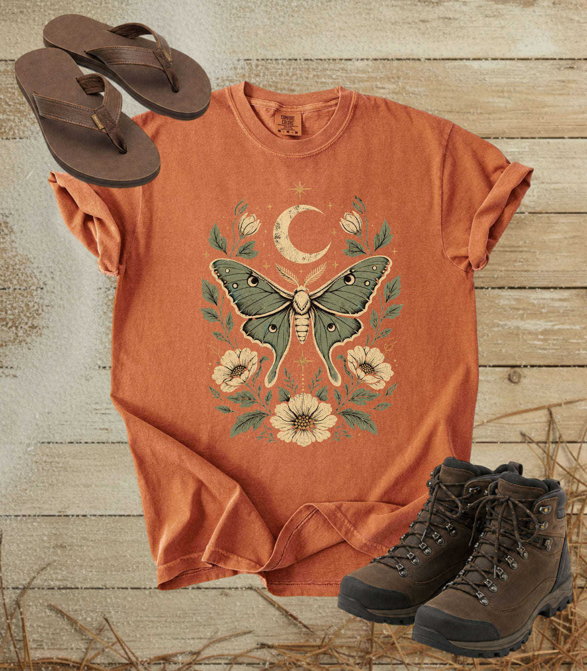 Moth & Moon Floral Tee