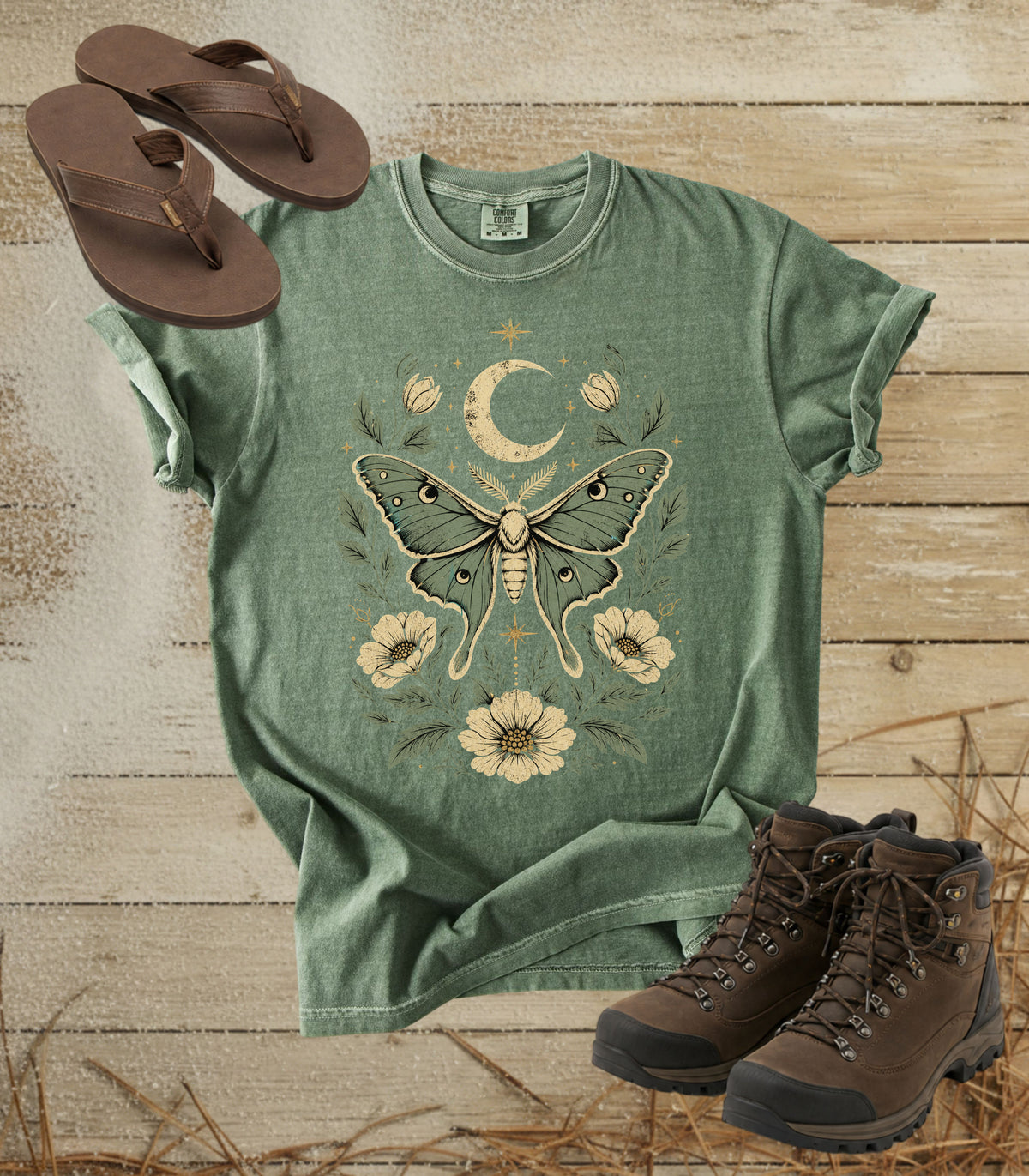 Moth & Moon Floral Tee
