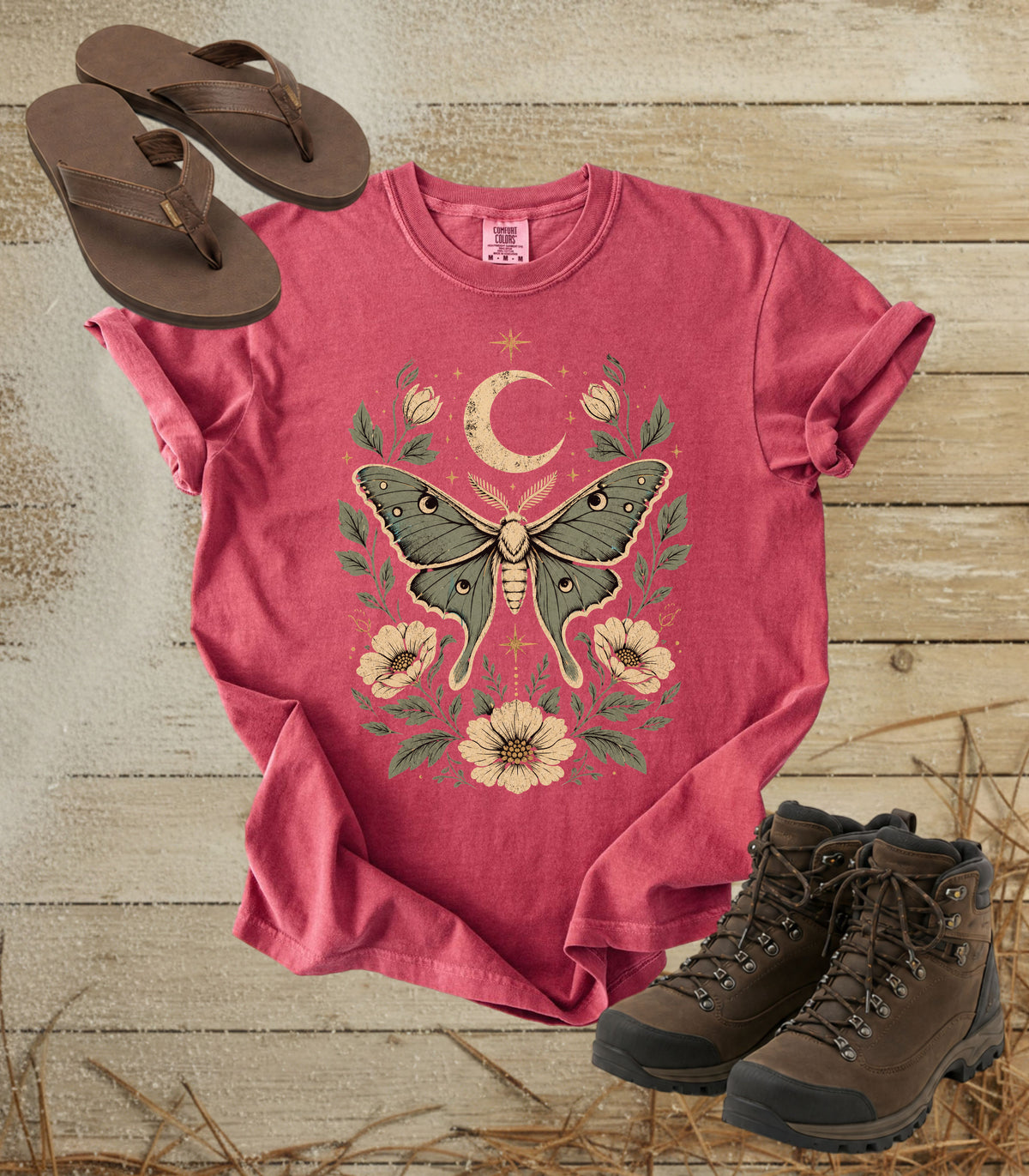 Moth & Moon Floral Tee