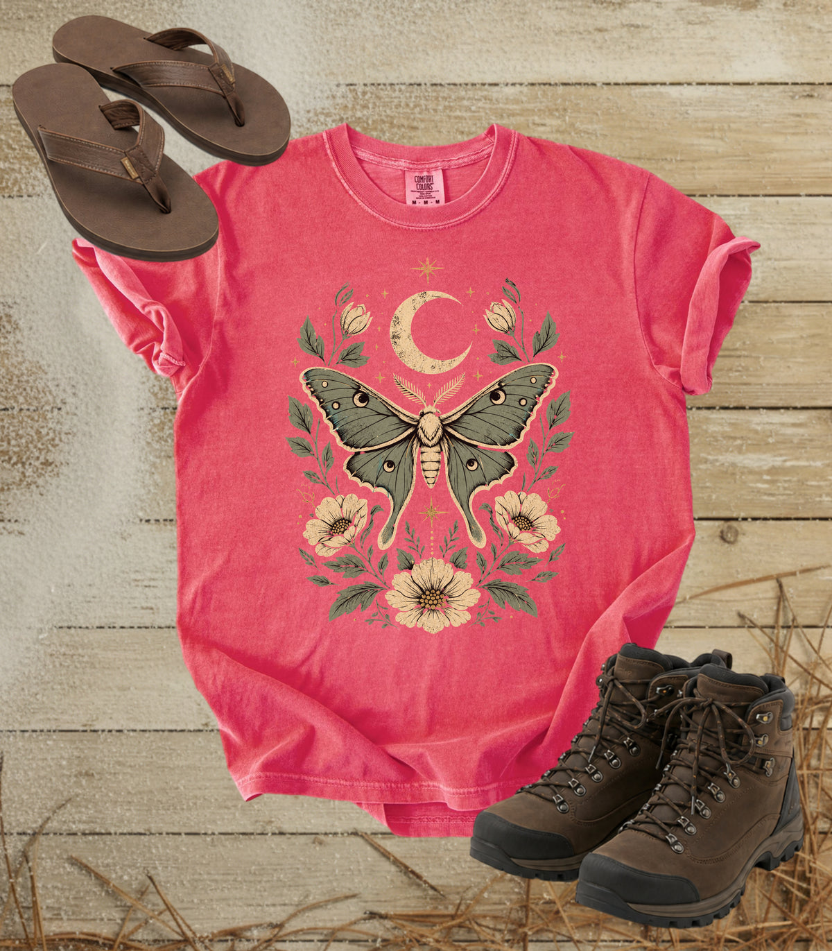 Moth & Moon Floral Tee