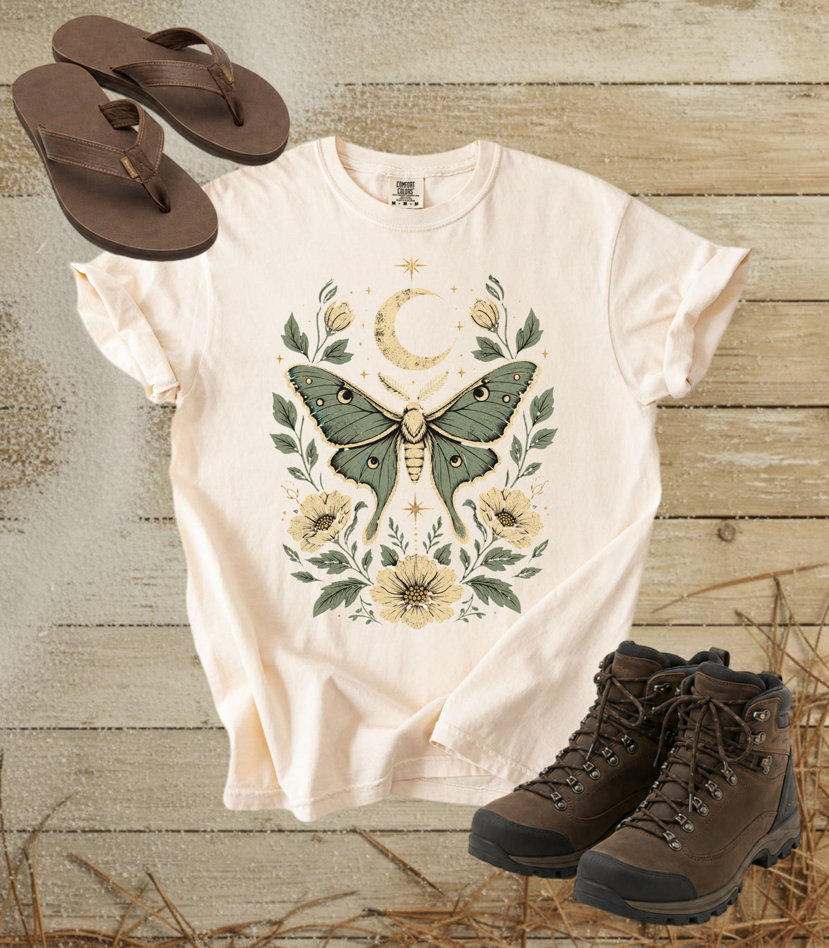Moth & Moon Floral Tee