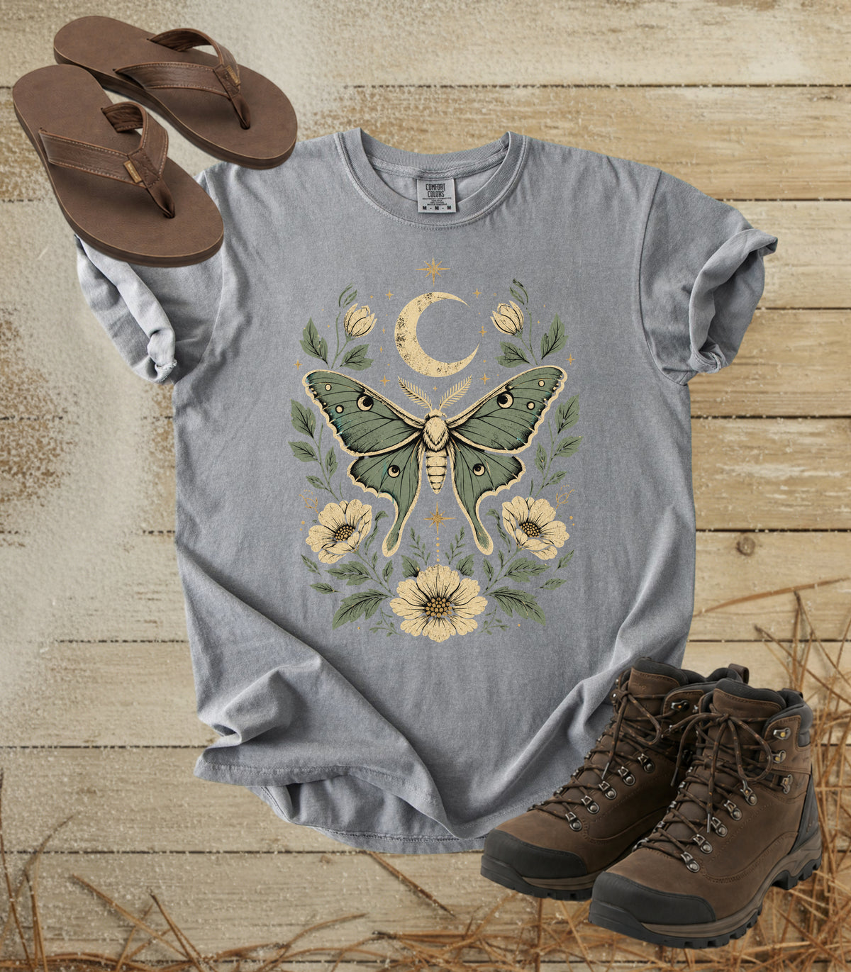 Moth & Moon Floral Tee
