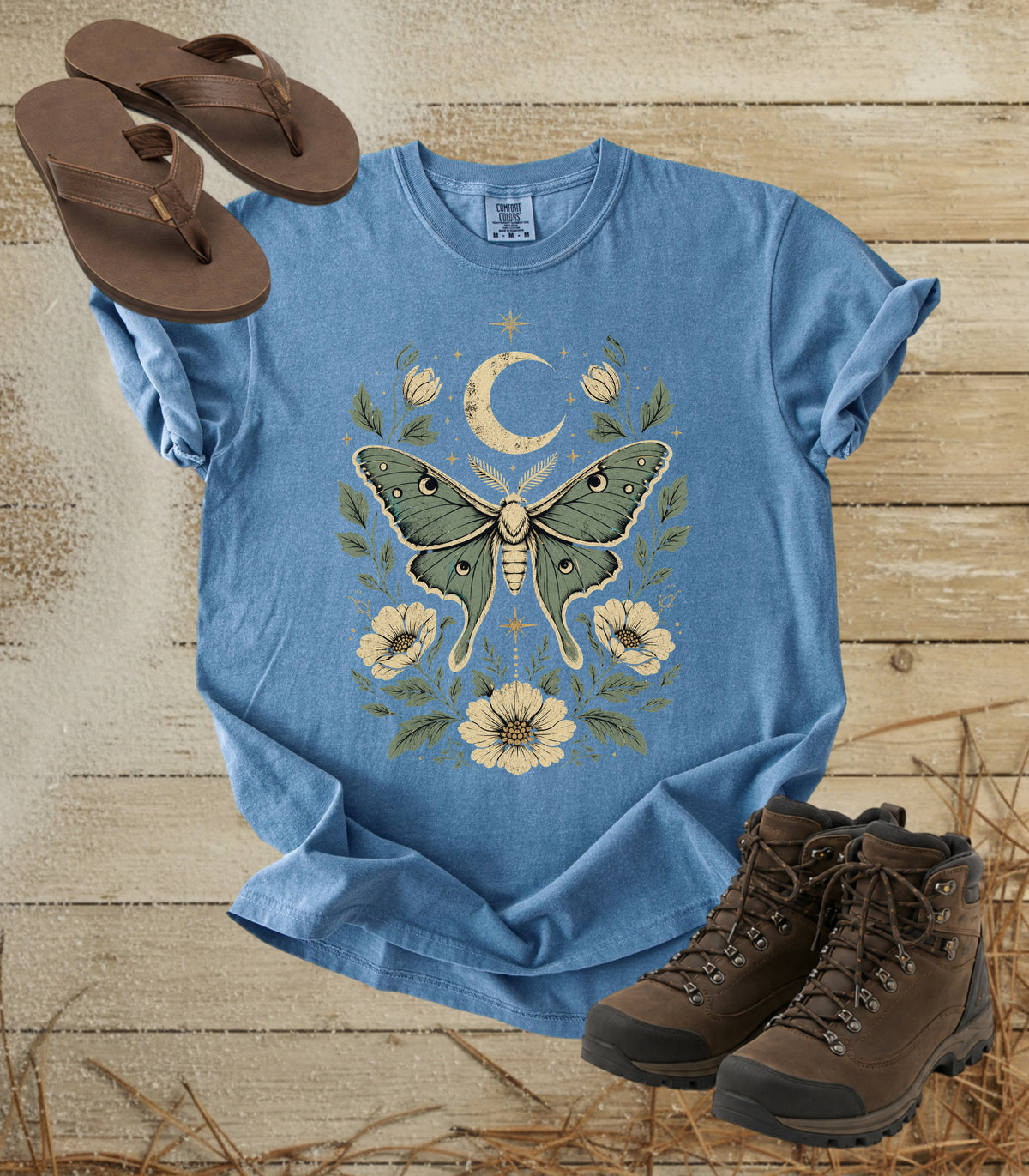 Moth & Moon Floral Tee