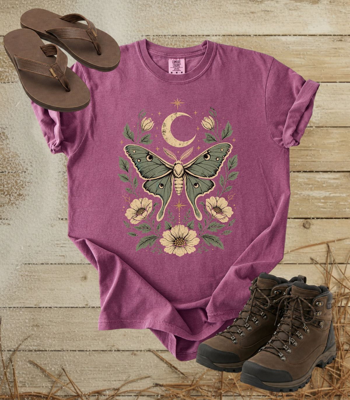 Moth & Moon Floral Tee