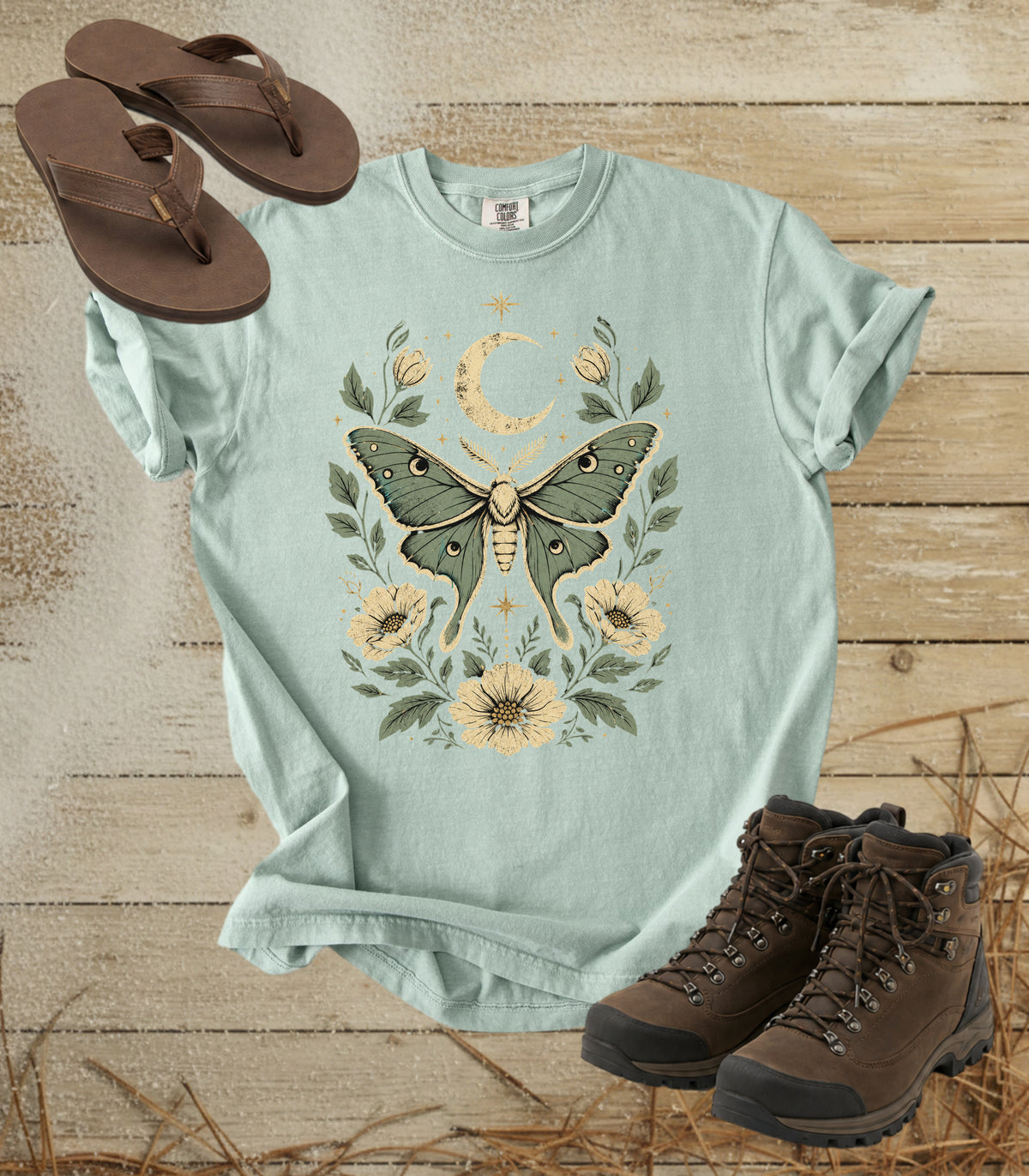 Moth & Moon Floral Tee