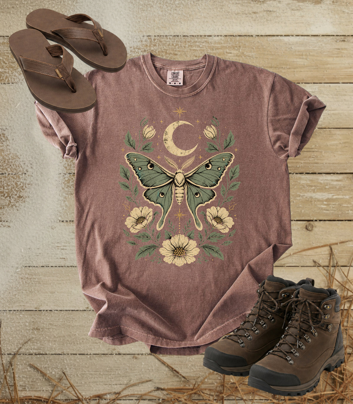 Moth & Moon Floral Tee