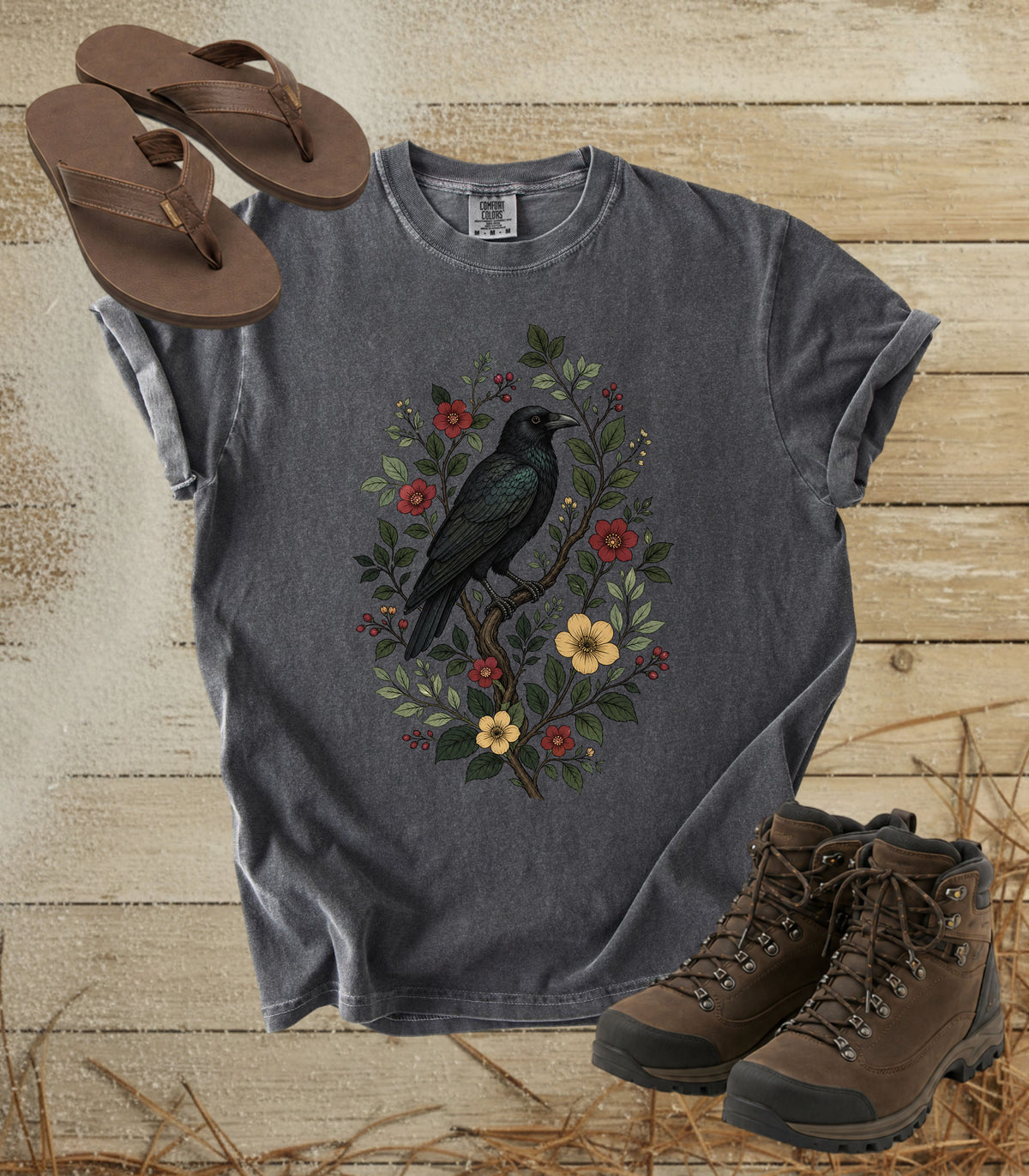 Raven on a Branch Tee