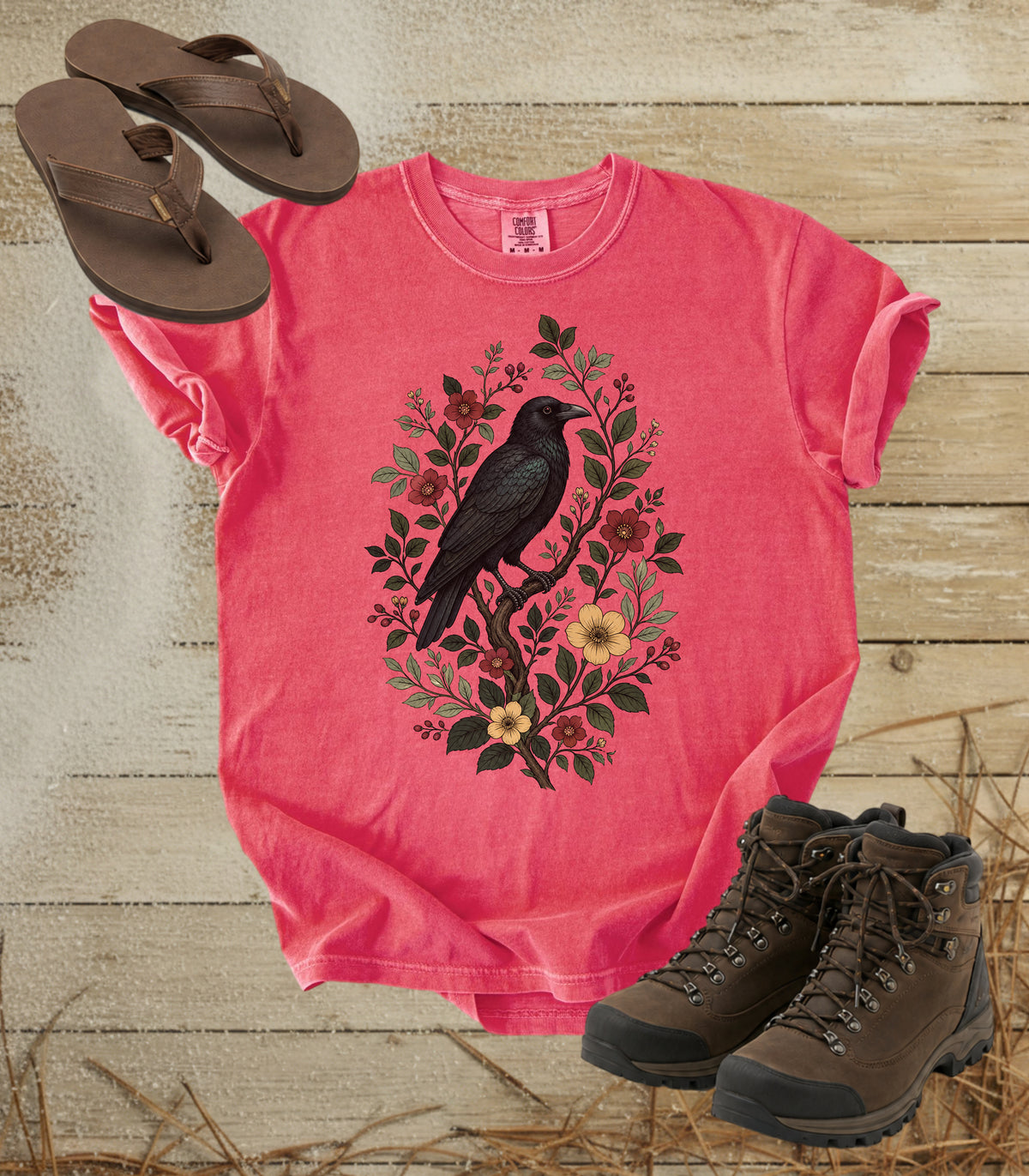 Raven on a Branch Tee