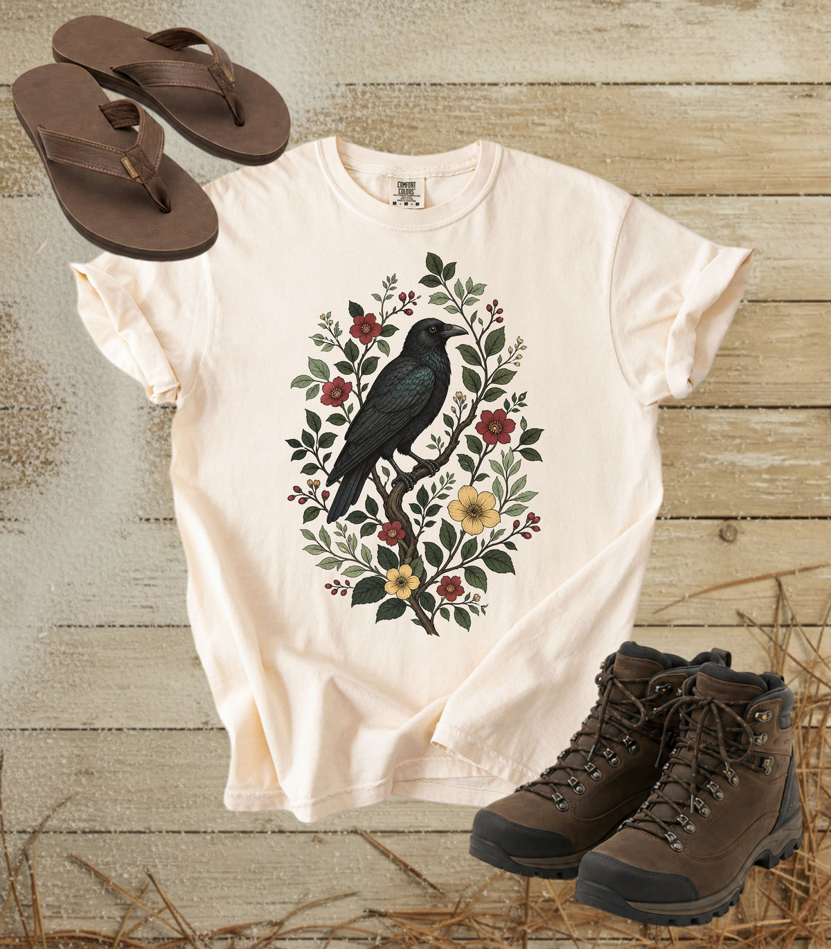 Raven on a Branch Tee