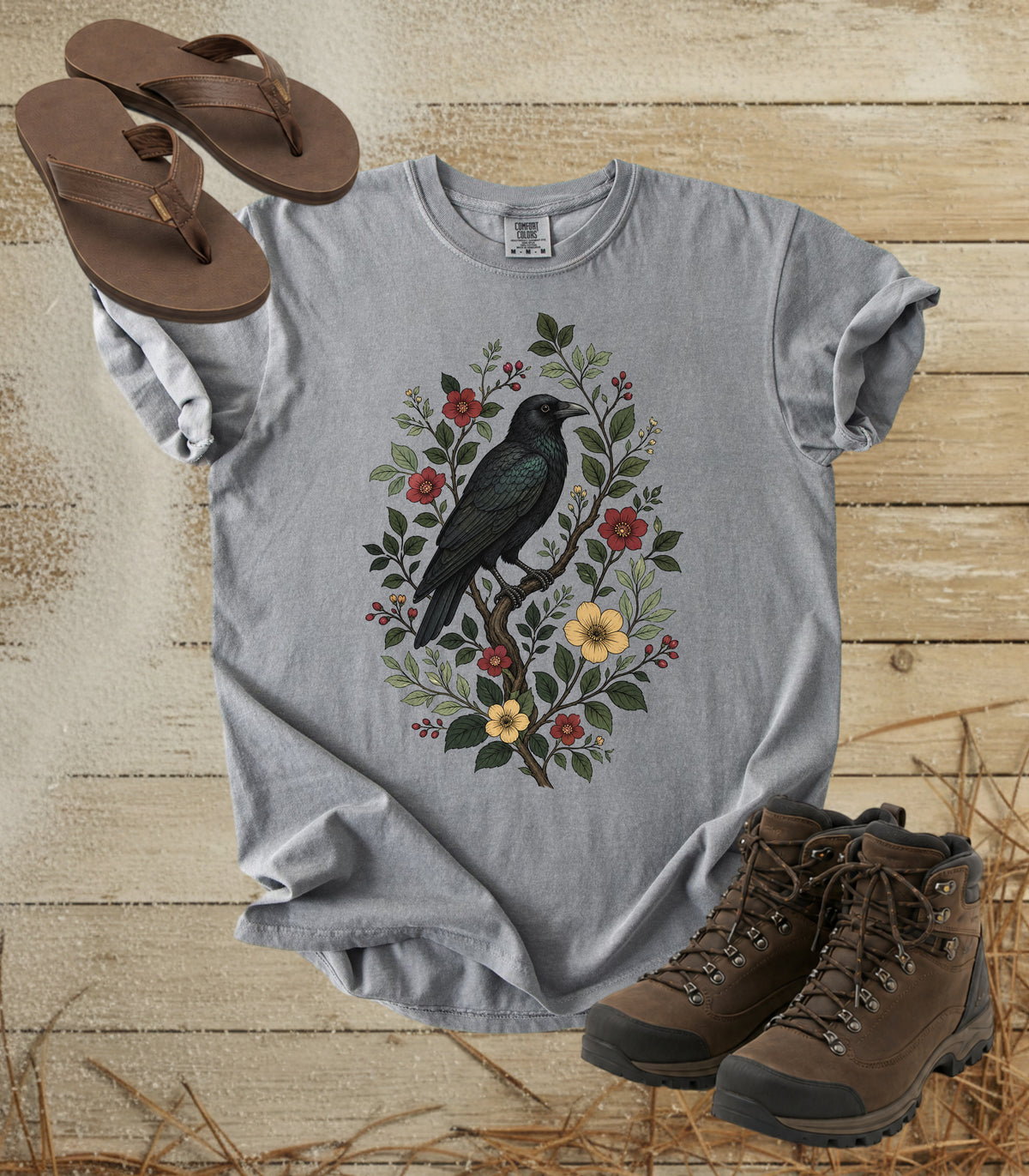 Raven on a Branch Tee
