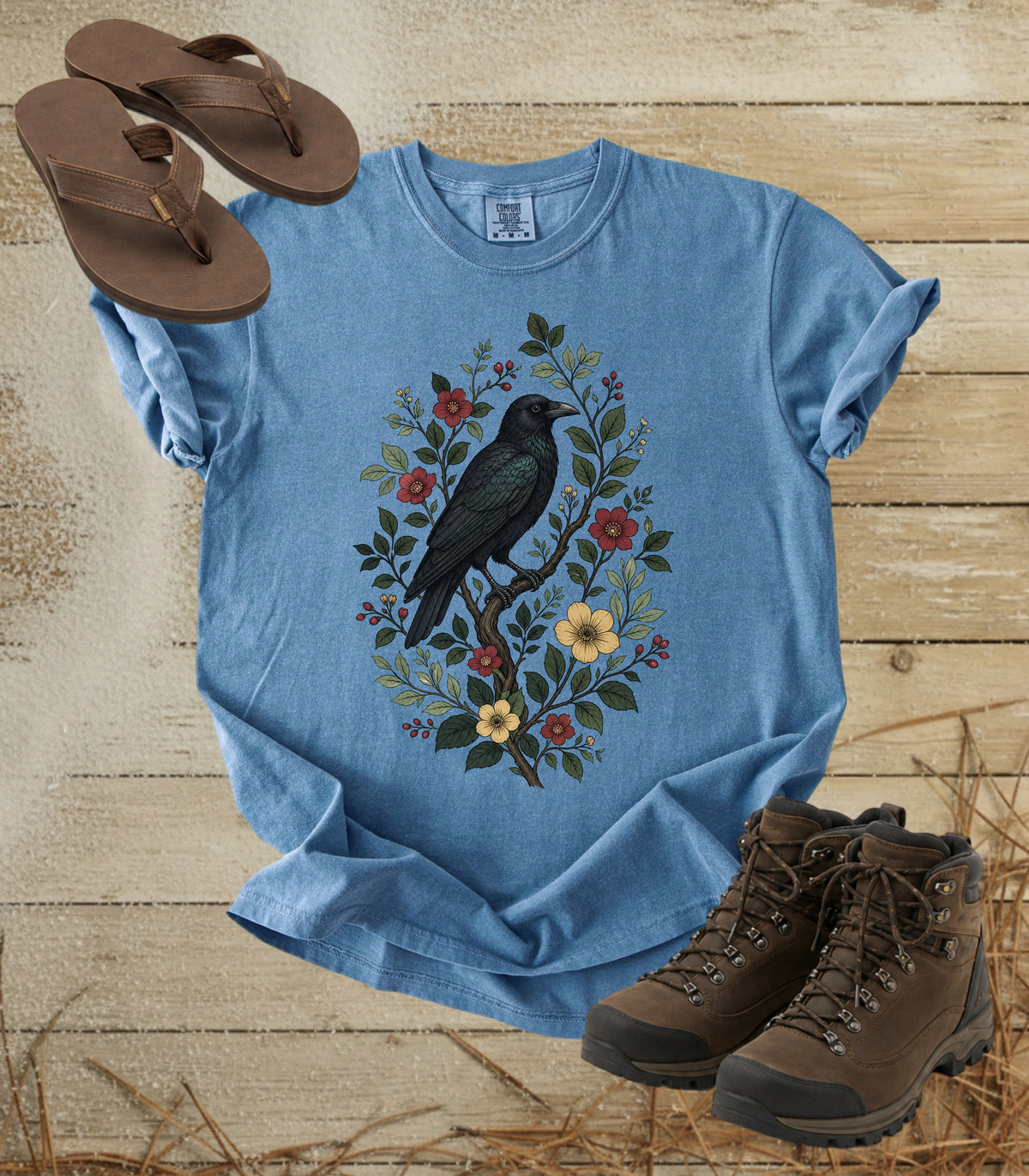 Raven on a Branch Tee