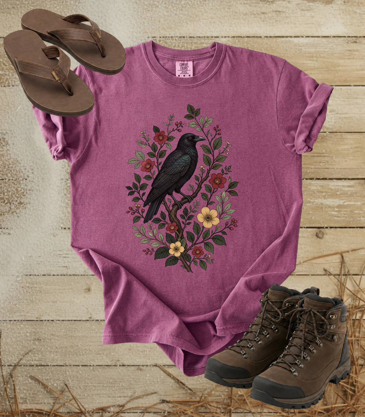 Raven on a Branch Tee