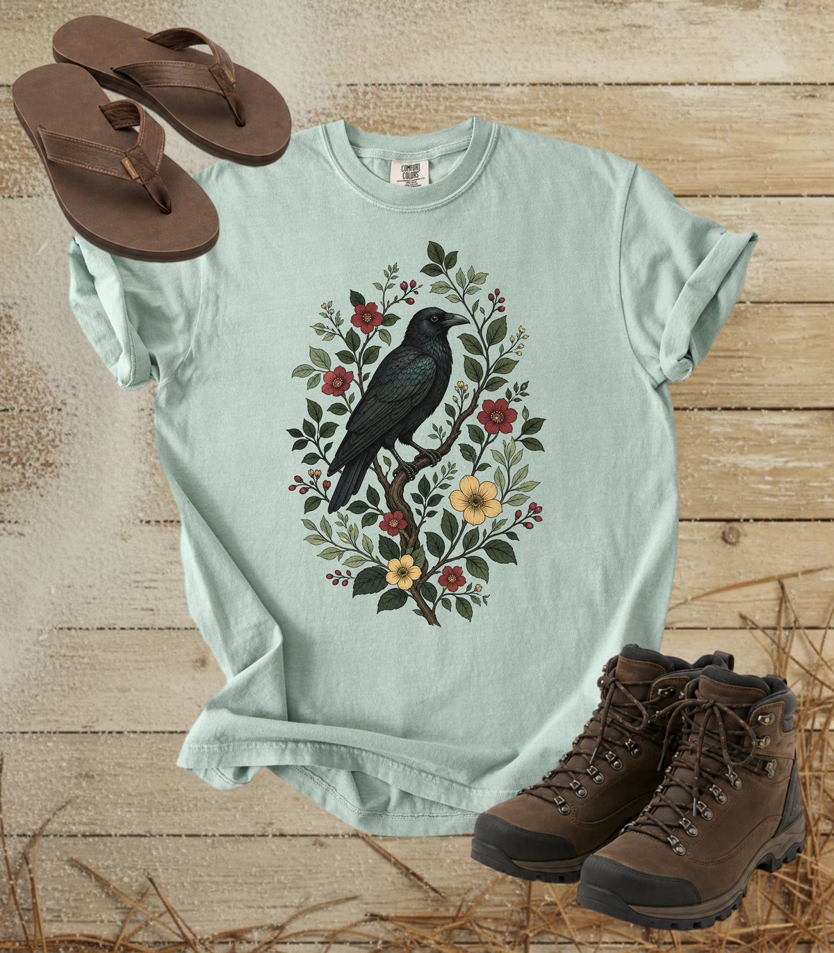 Raven on a Branch Tee