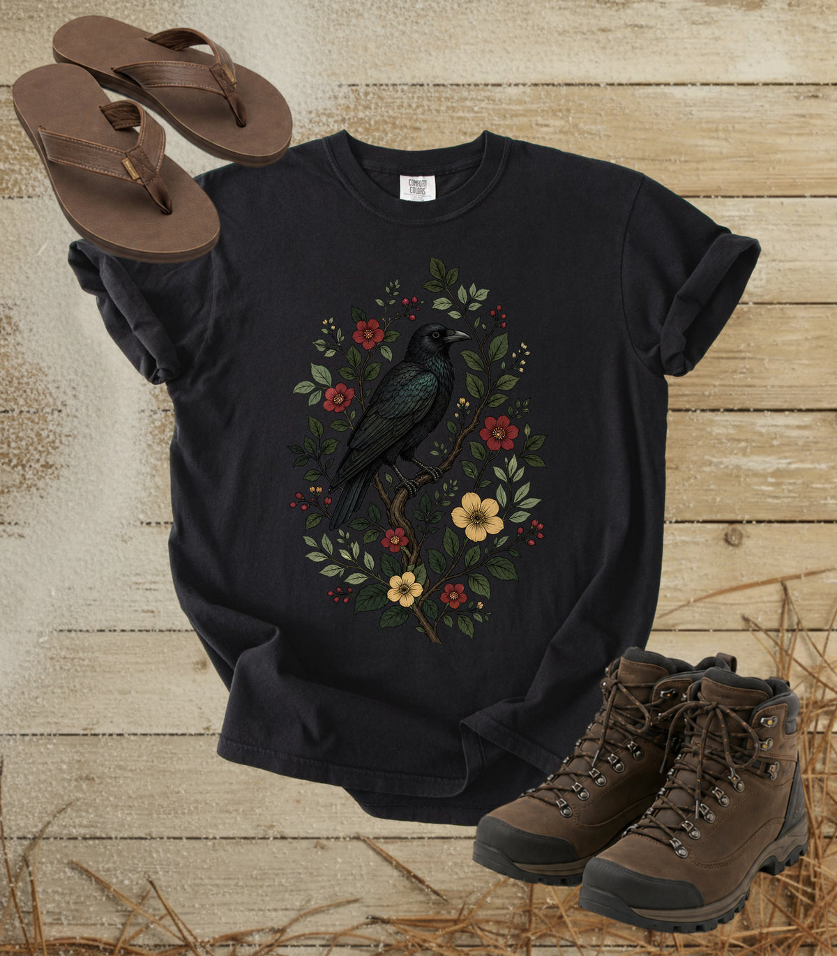 Raven on a Branch Tee