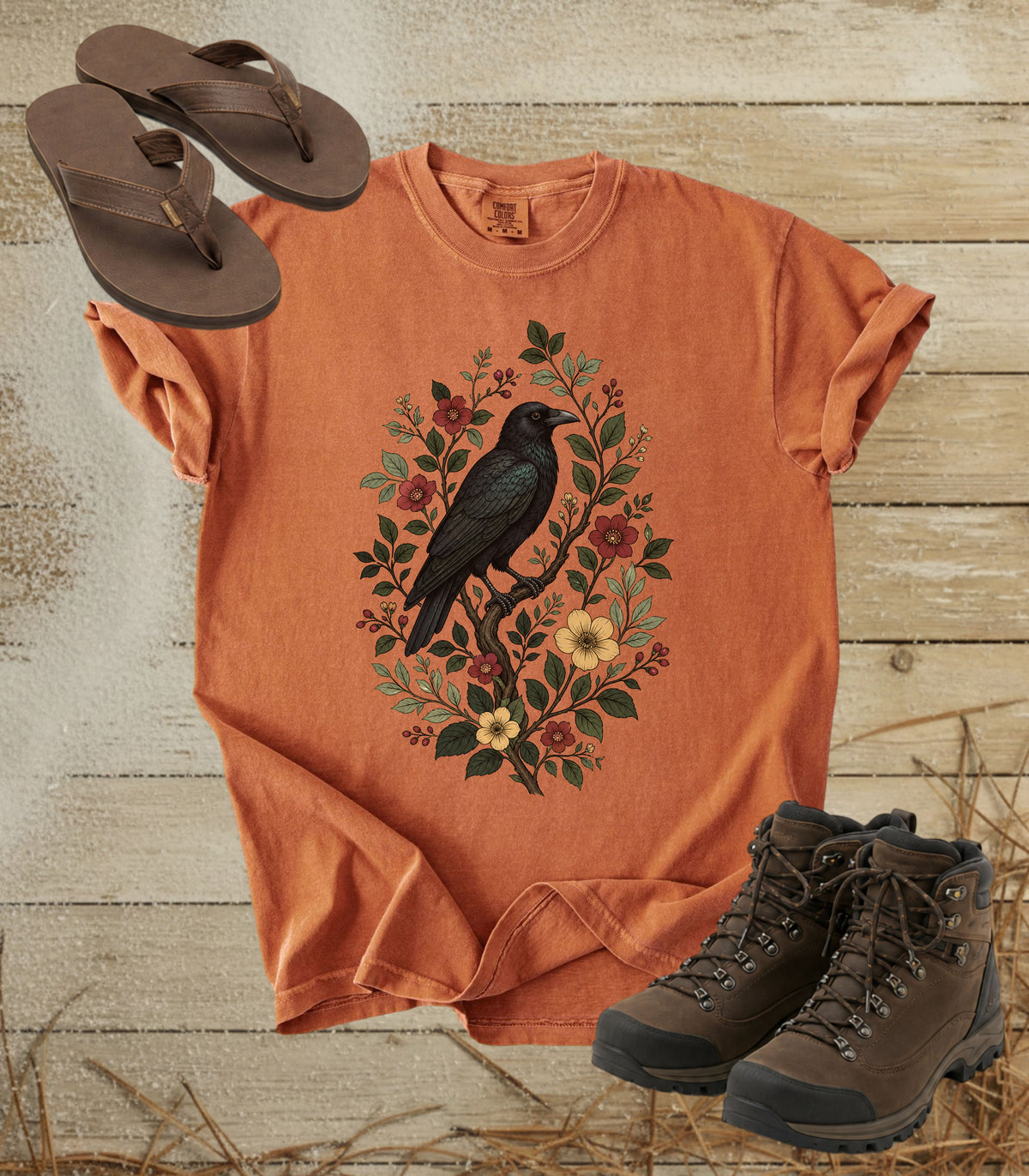 Raven on a Branch Tee