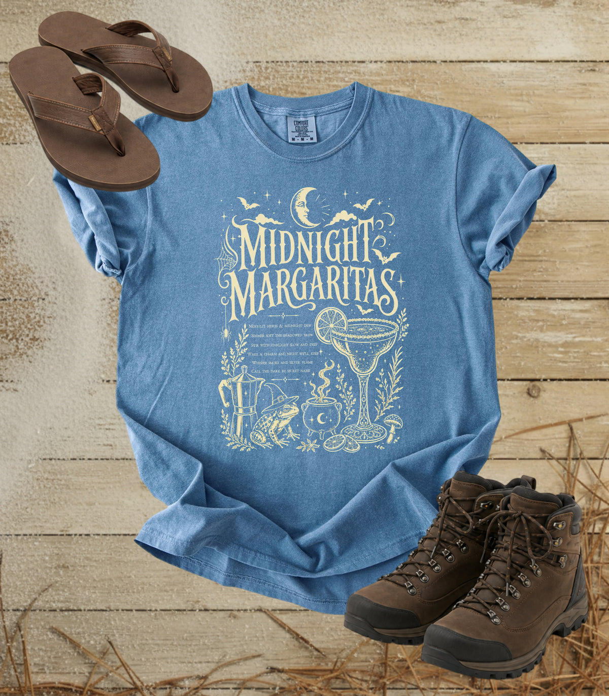 Midnight Margaritas Witches Potion Halloween Tee
