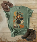 Pretty Patchwork Witch Halloween Tee