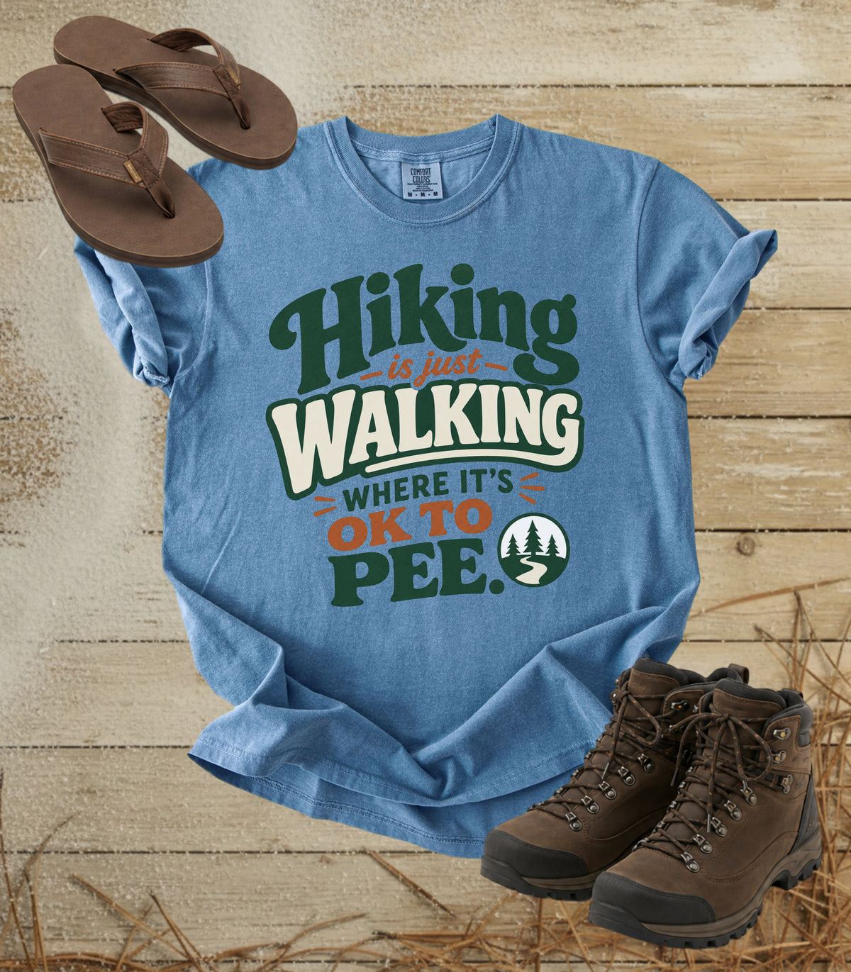 Hiking Is Just Walking Where It's OK to Pee Tee
