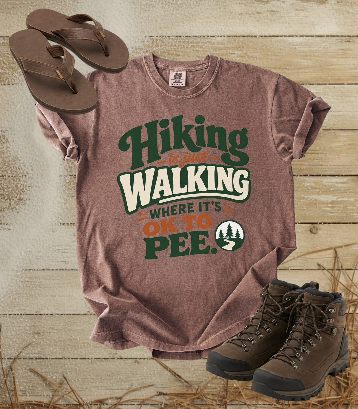 Hiking Is Just Walking Where It's OK to Pee Tee