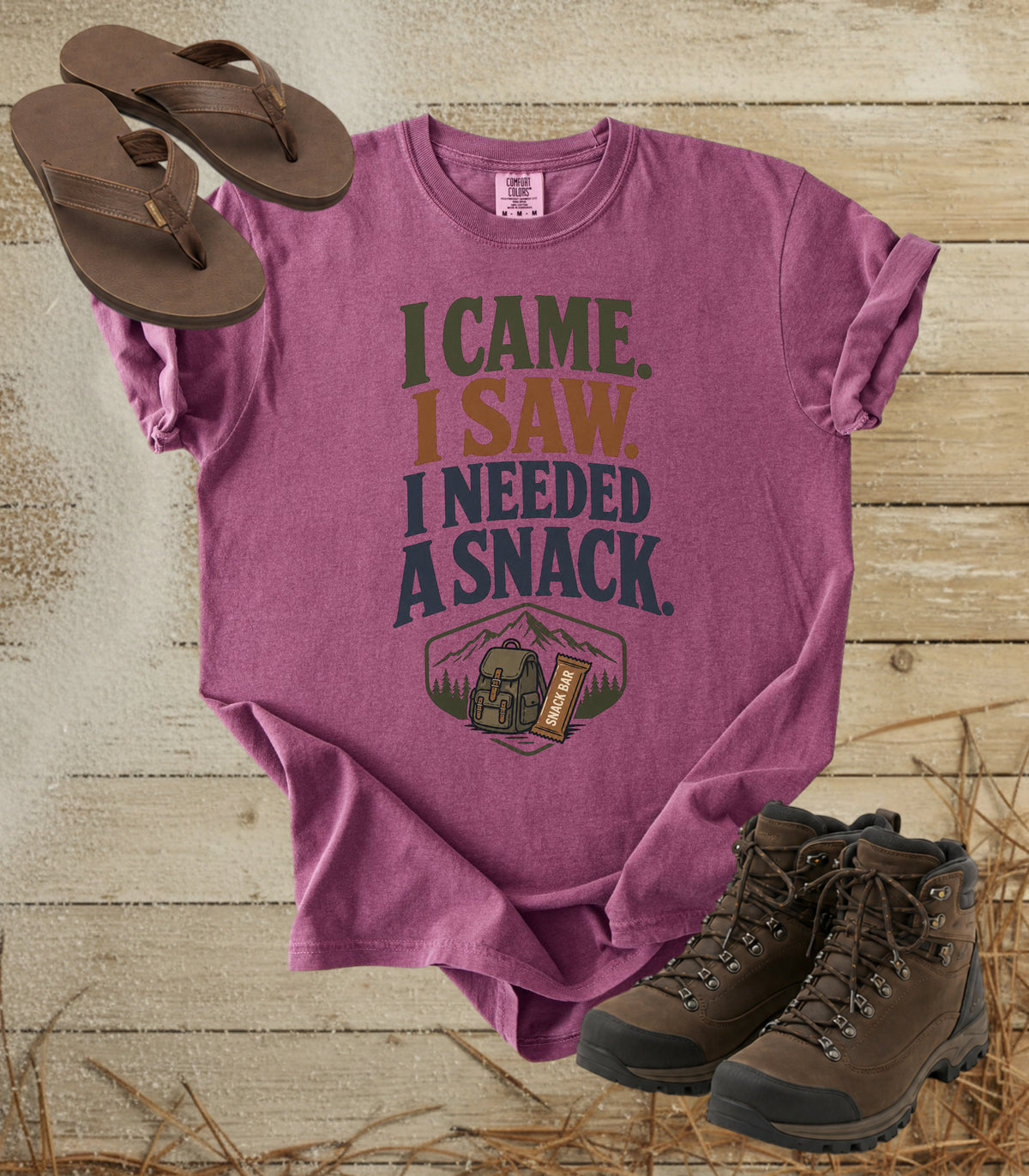 I Came I Saw I Needed a Snack Tee