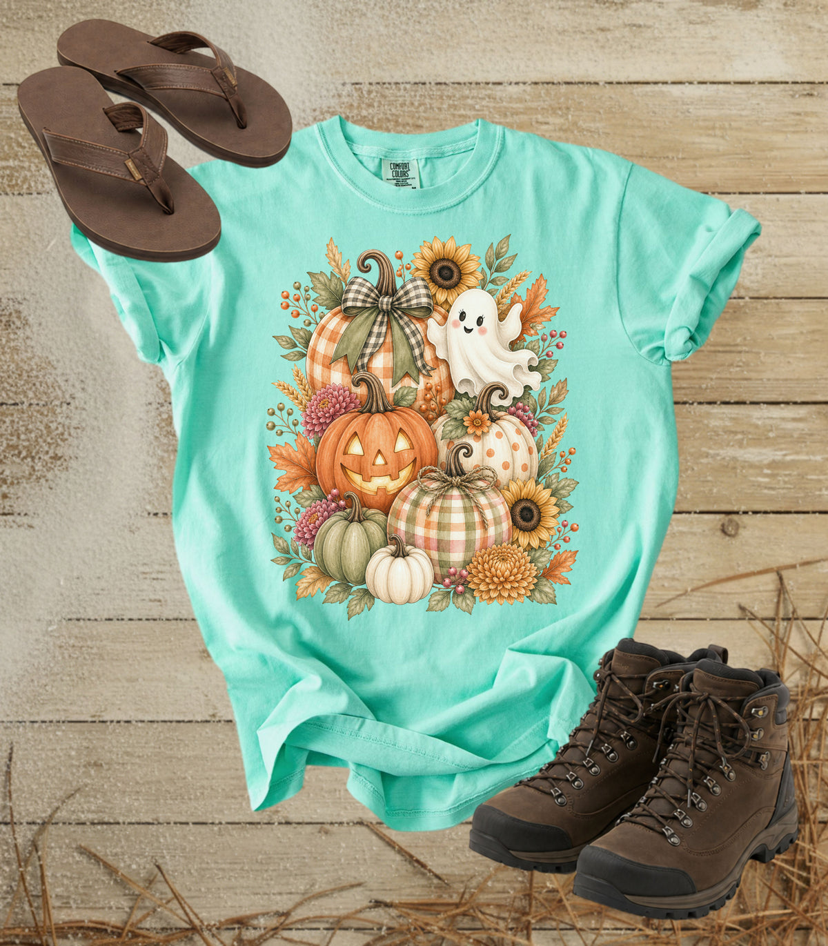 Halloween Pumpkin Ghost Tee