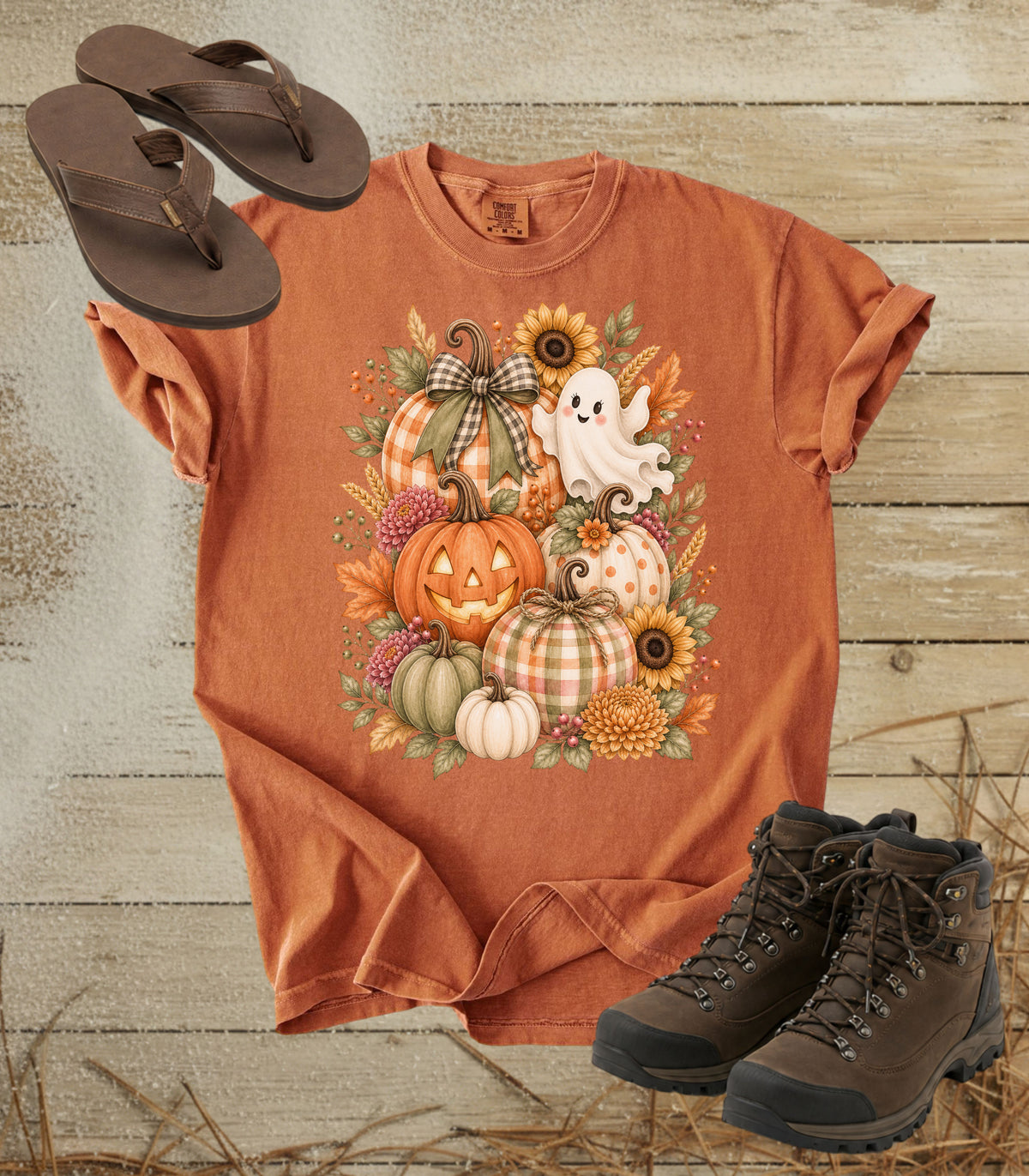 Halloween Pumpkin Ghost Tee