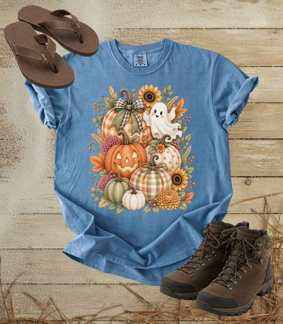 Halloween Pumpkin Ghost Tee