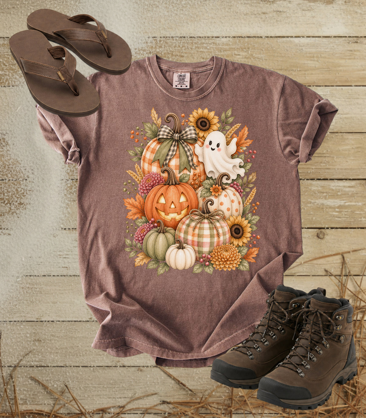 Halloween Pumpkin Ghost Tee