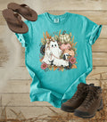 Cute Ghost Walking Dachshund Ghost Tee