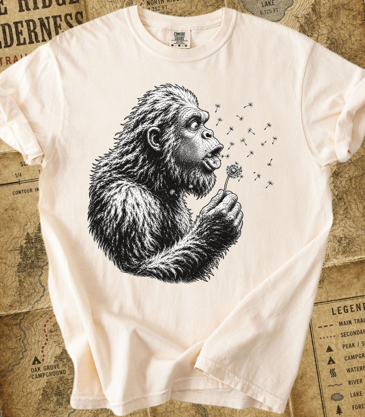 Bigfoot Fail Dandelion Tee